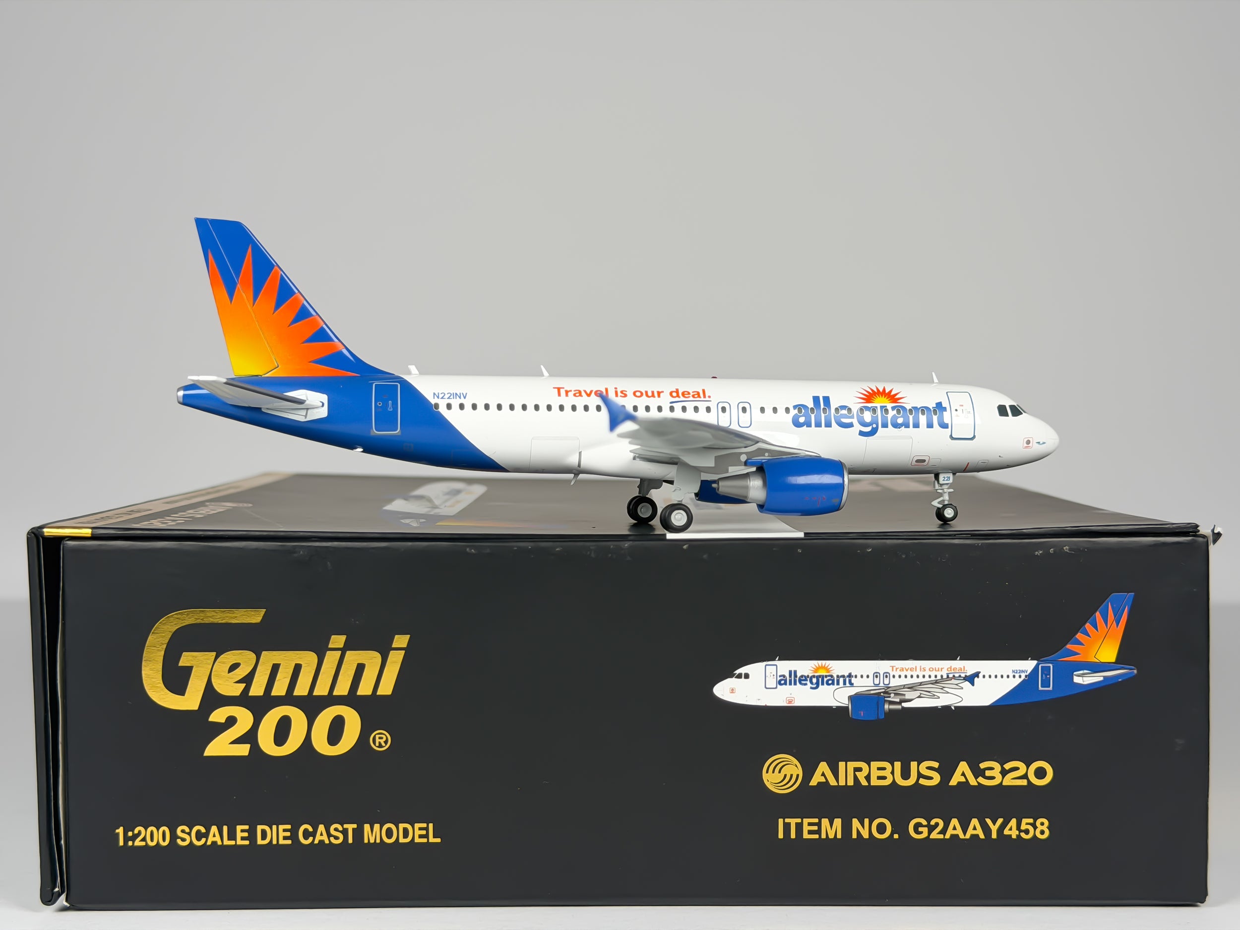 Allegiant Air Airbus A320 1:200 Gemini Jets N221NV (G2AAY458)