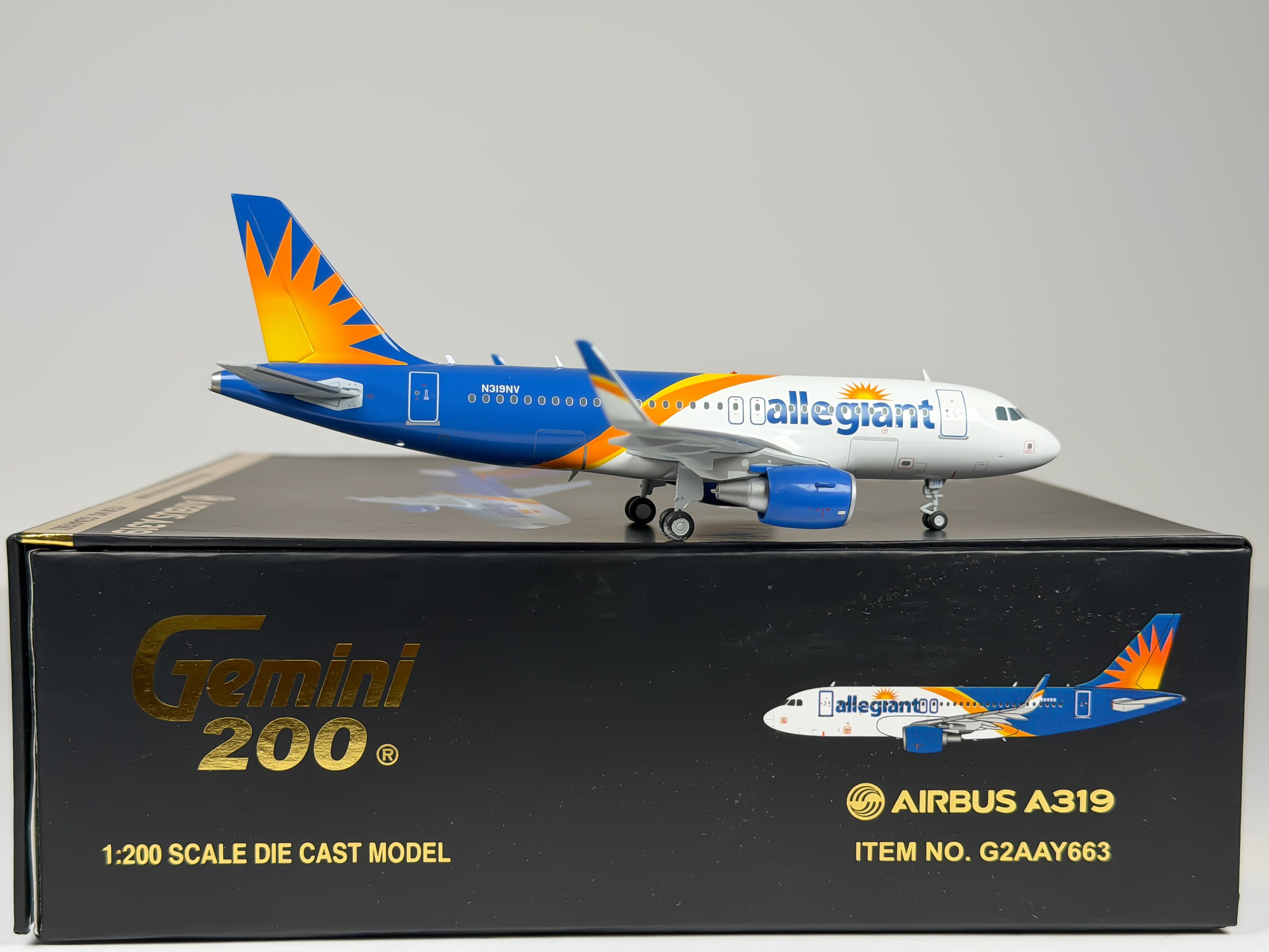 Allegiant Air Airbus A319 1:200 Gemini Jets N319LV (G2AAY663)
