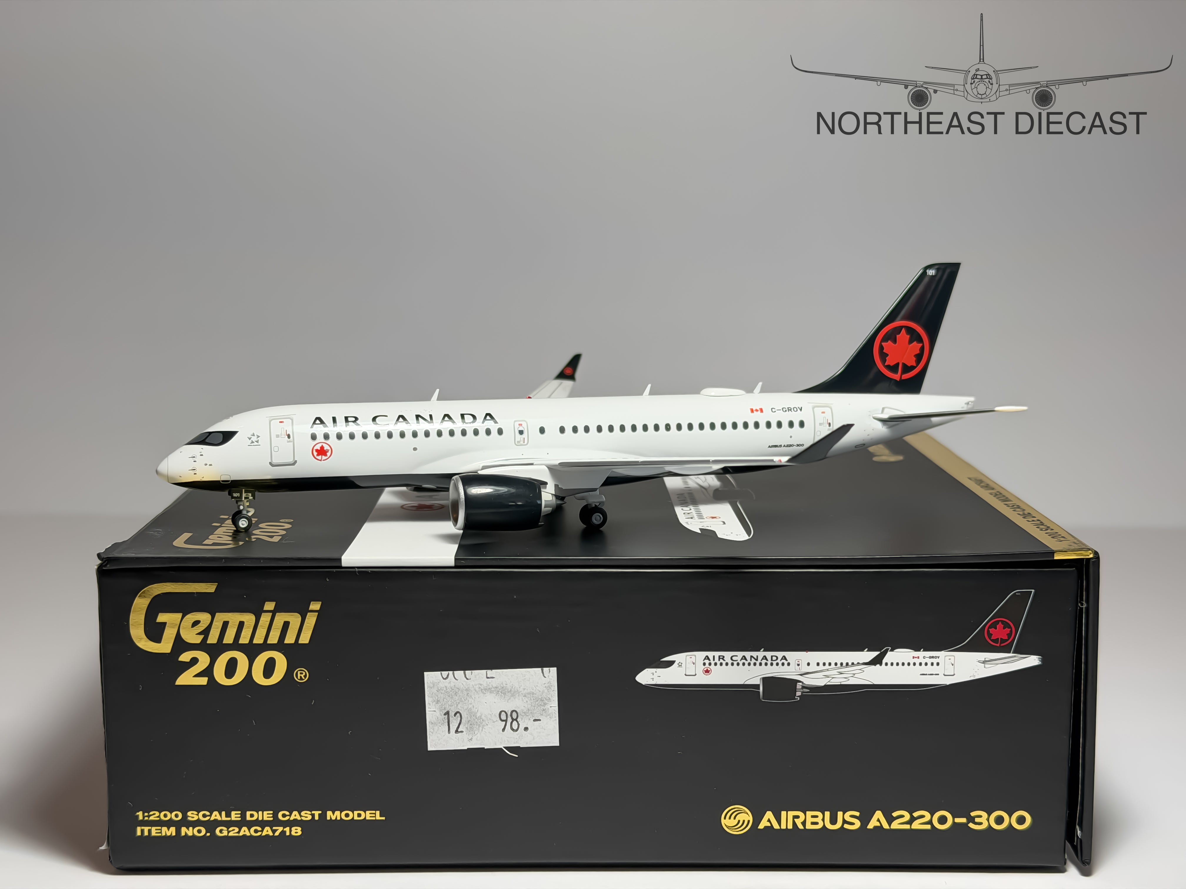 Airbus A220 Diecast Aircraft Models · Northeast Diecast