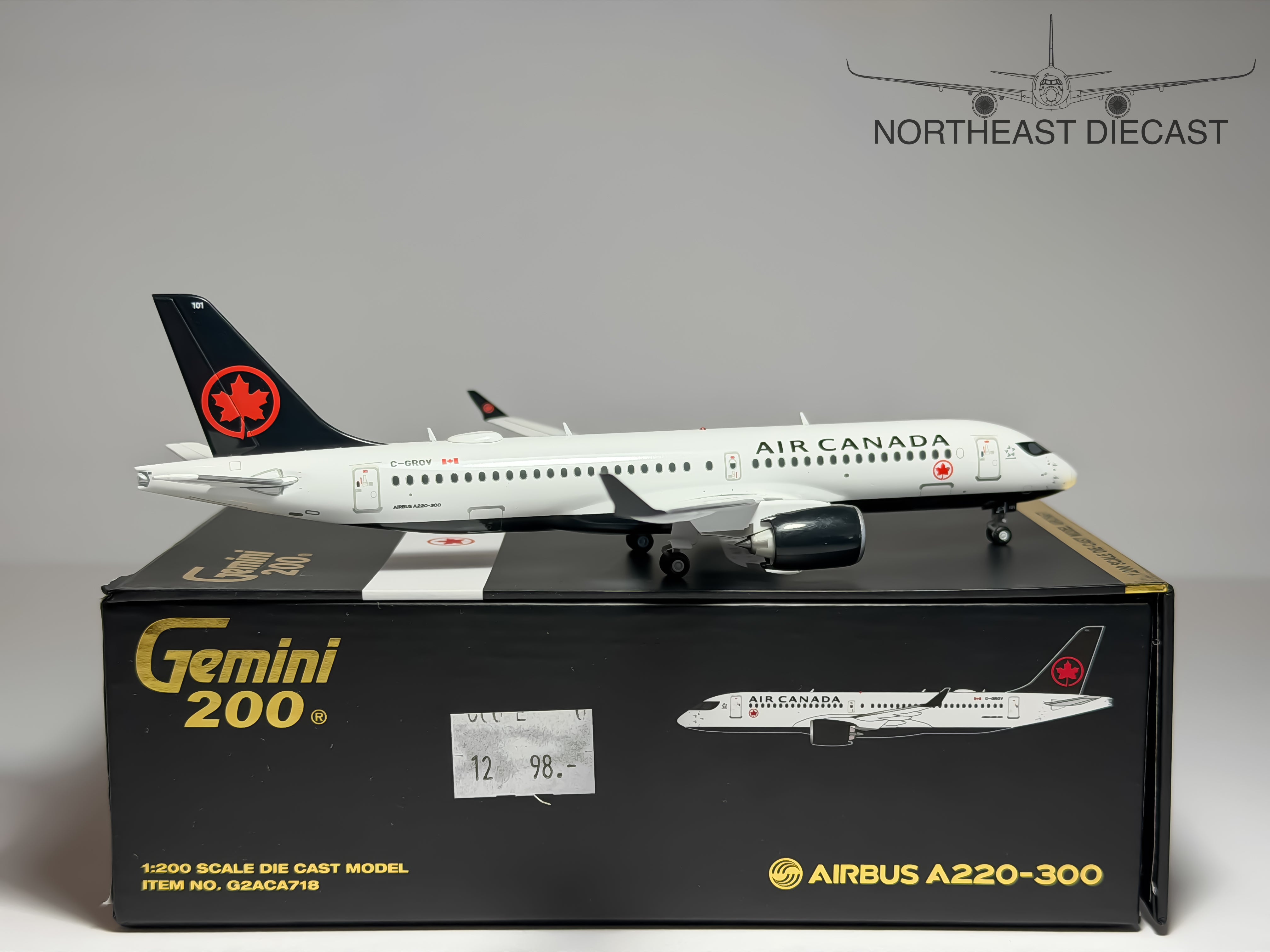 Air Canada Airbus A220-300 1:200 Gemini Jets C-GROV (G2ACA718)
