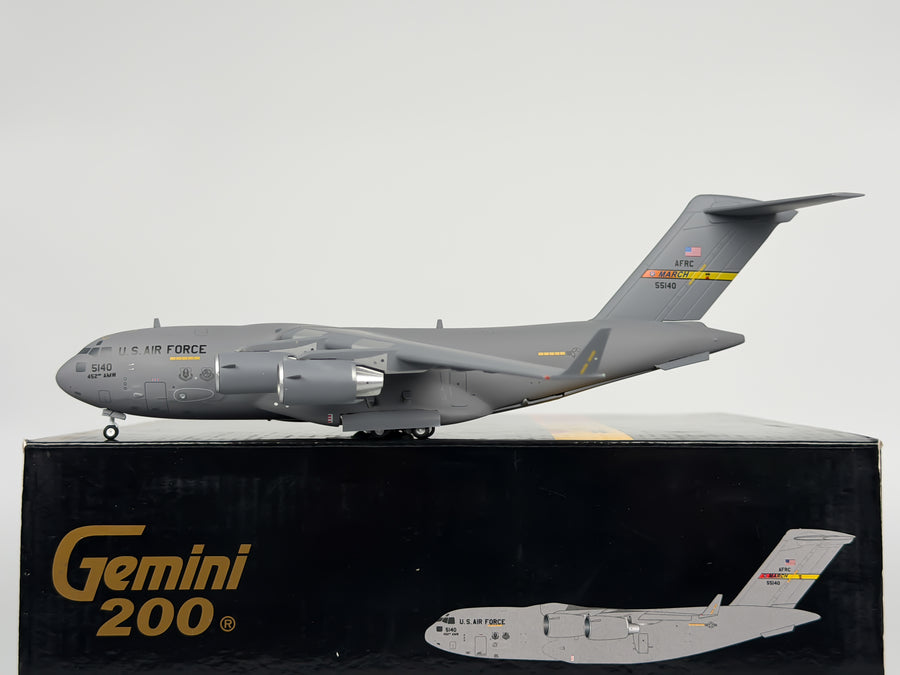 USAF March ARB Lockheed C-17 Globemaster III 1:200 Gemini Jets 05-5140 (G2AFO1059)