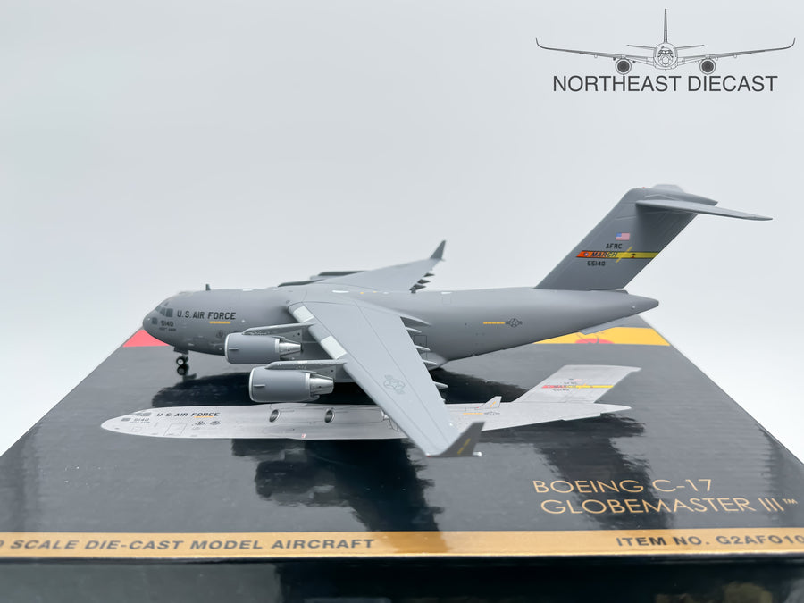 USAF March ARB Lockheed C-17 Globemaster III 1:200 Gemini Jets 05-5140 (G2AFO1059)