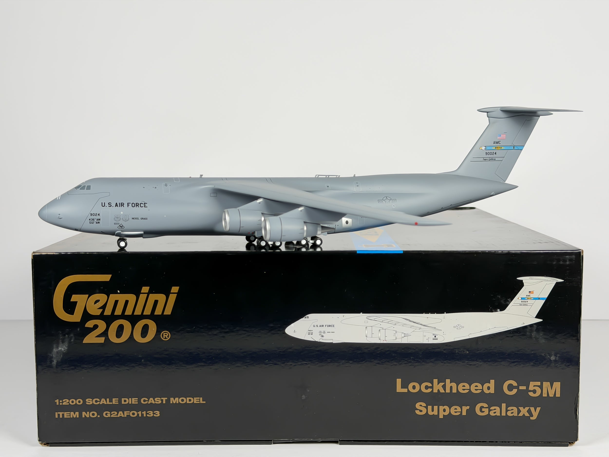 U.S Air Force (USAF) Lockheed C-5 Super Galaxy 1:200 Gemini Jets 69-0024 (G2AFO1133)