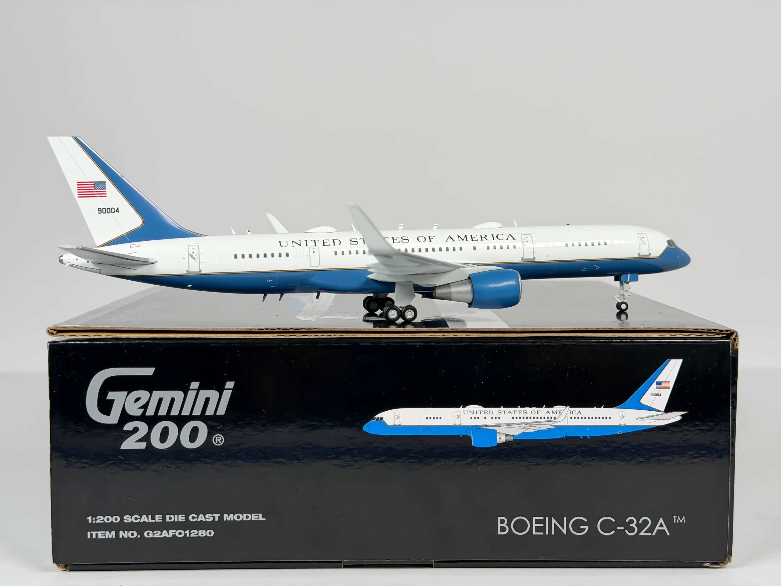 U.S Air Force (USAF) Boeing 757-200 (C-32A) 1:200 Gemini Jets 99-0004 (G2AFO1280)