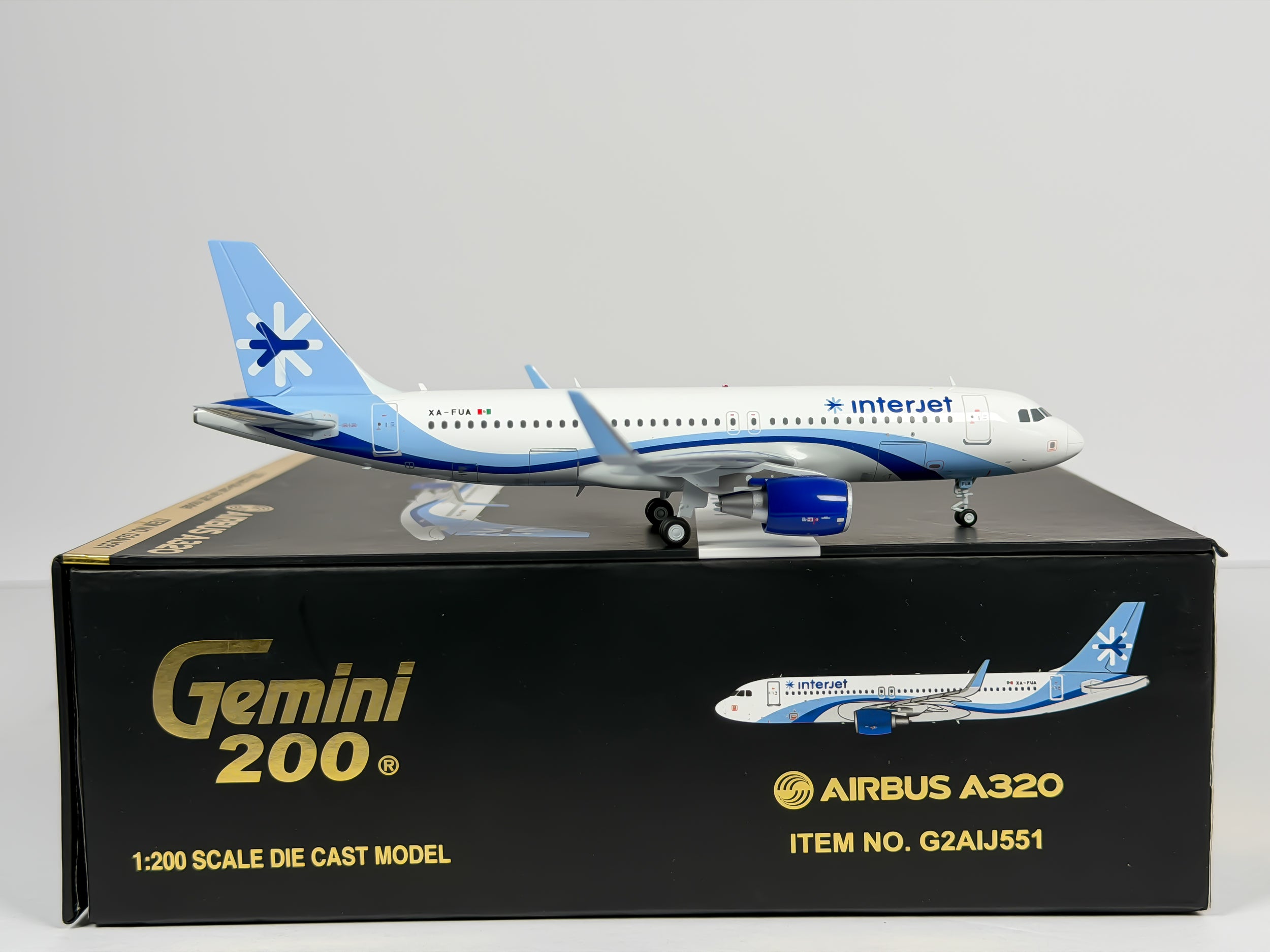 Interjet Airbus A320 1:200 Gemini Jets XA-FUA (G2AIJ551)