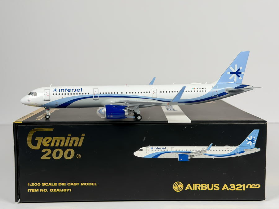 Interjet Airbus A321neo 1:200 Gemini Jets XA-MAP (G2AIJ871)
