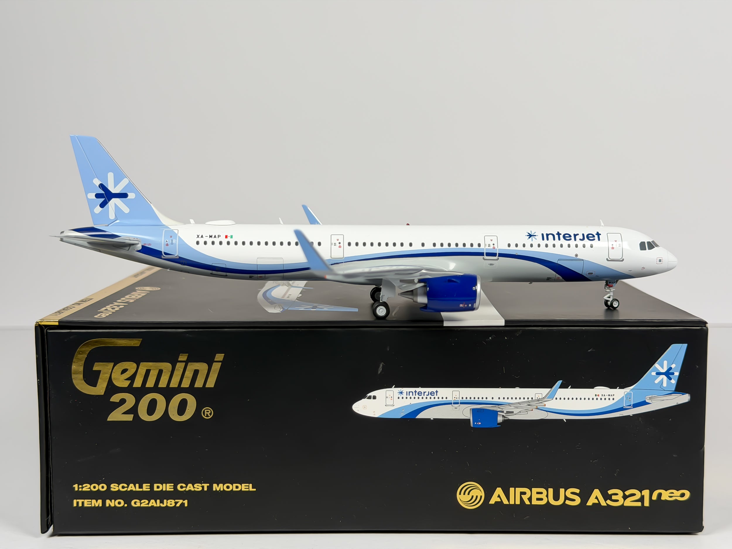 Interjet Airbus A321neo 1:200 Gemini Jets XA-MAP (G2AIJ871)