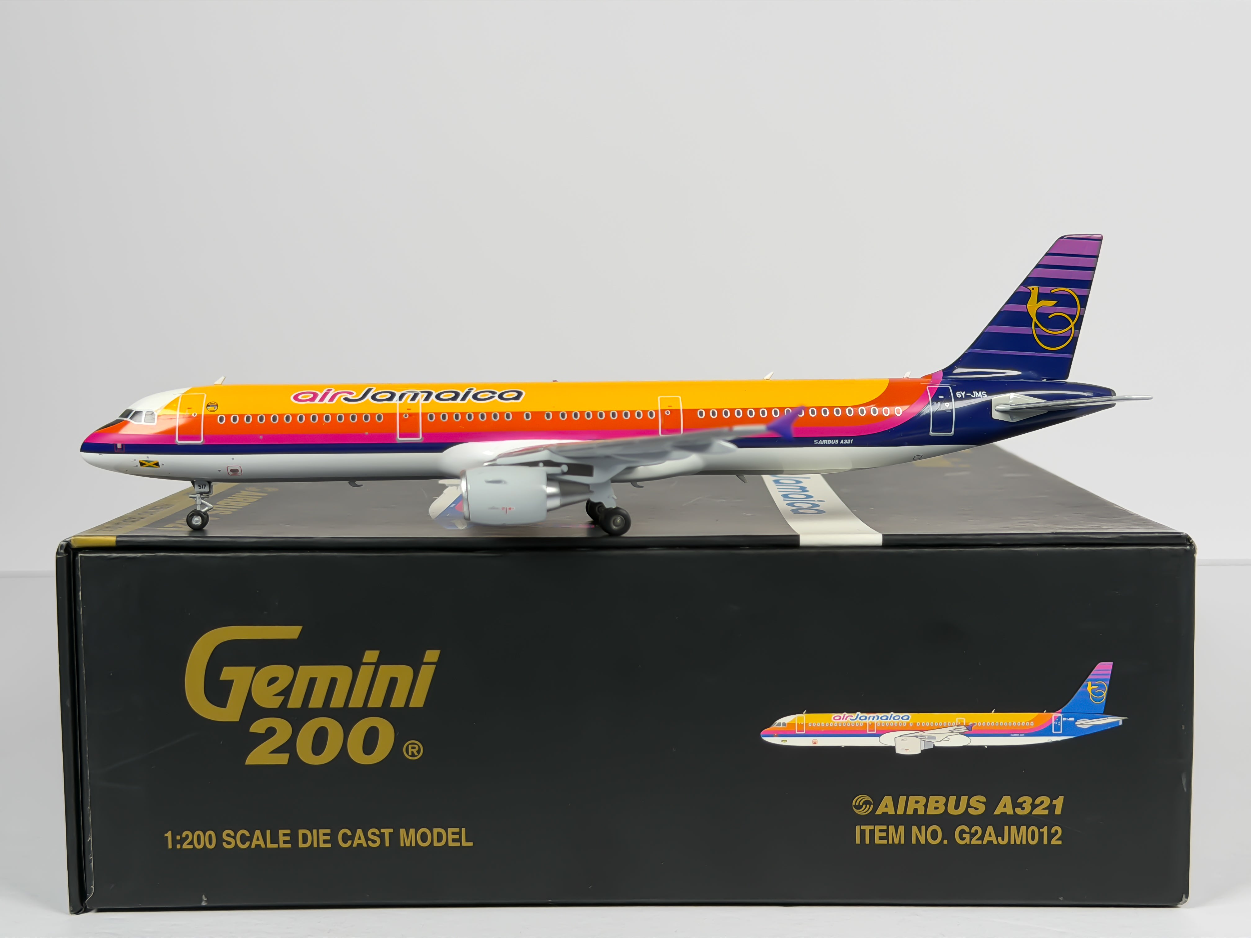 Air Jamaica Airbus A321 1:200 Gemini Jets 6Y-JMS (G2AJM012)