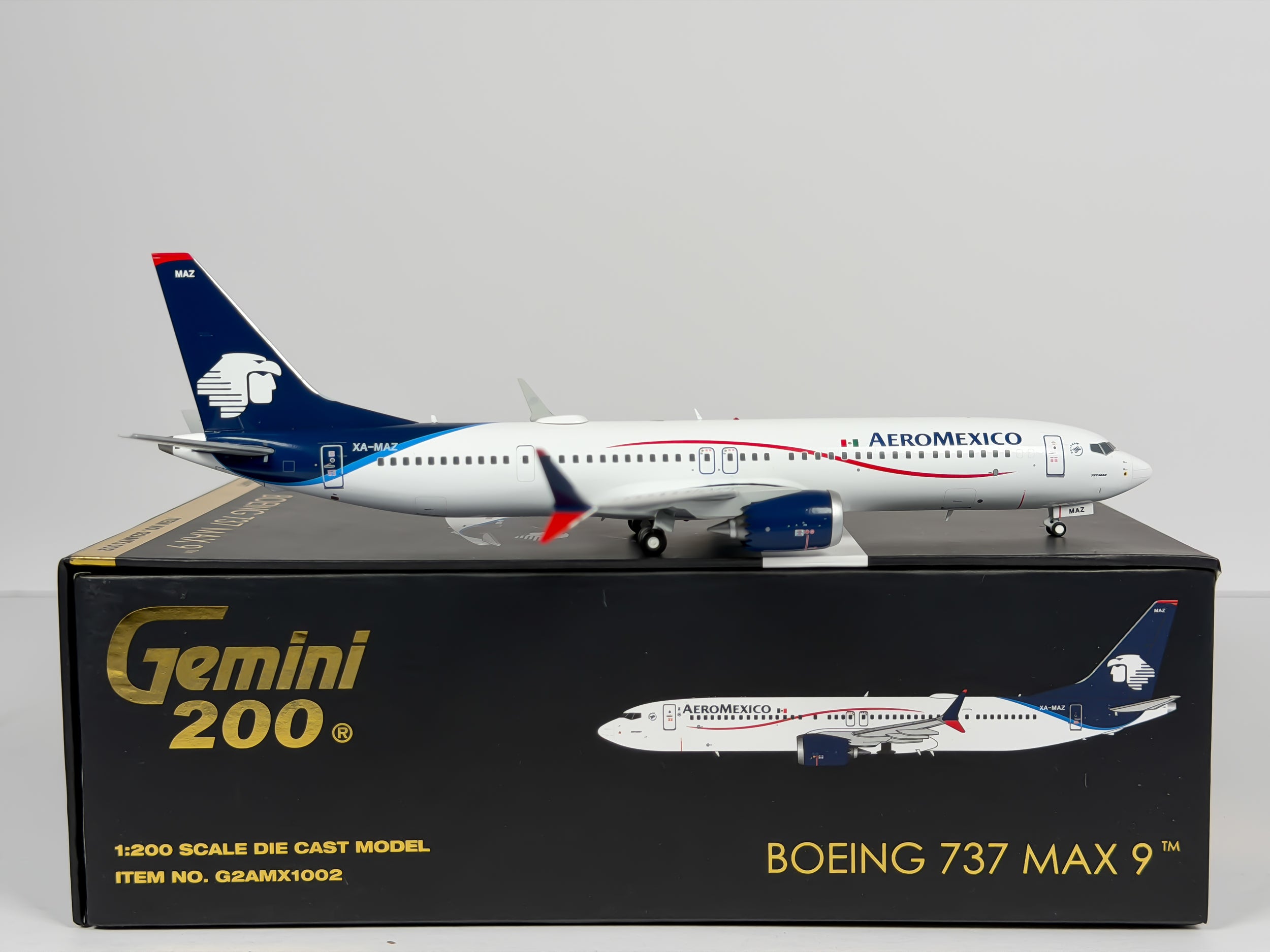 Aeromexico Boeing 737 MAX 9 1:200 Gemini Jets XA-MAZ (G2AMX1002)