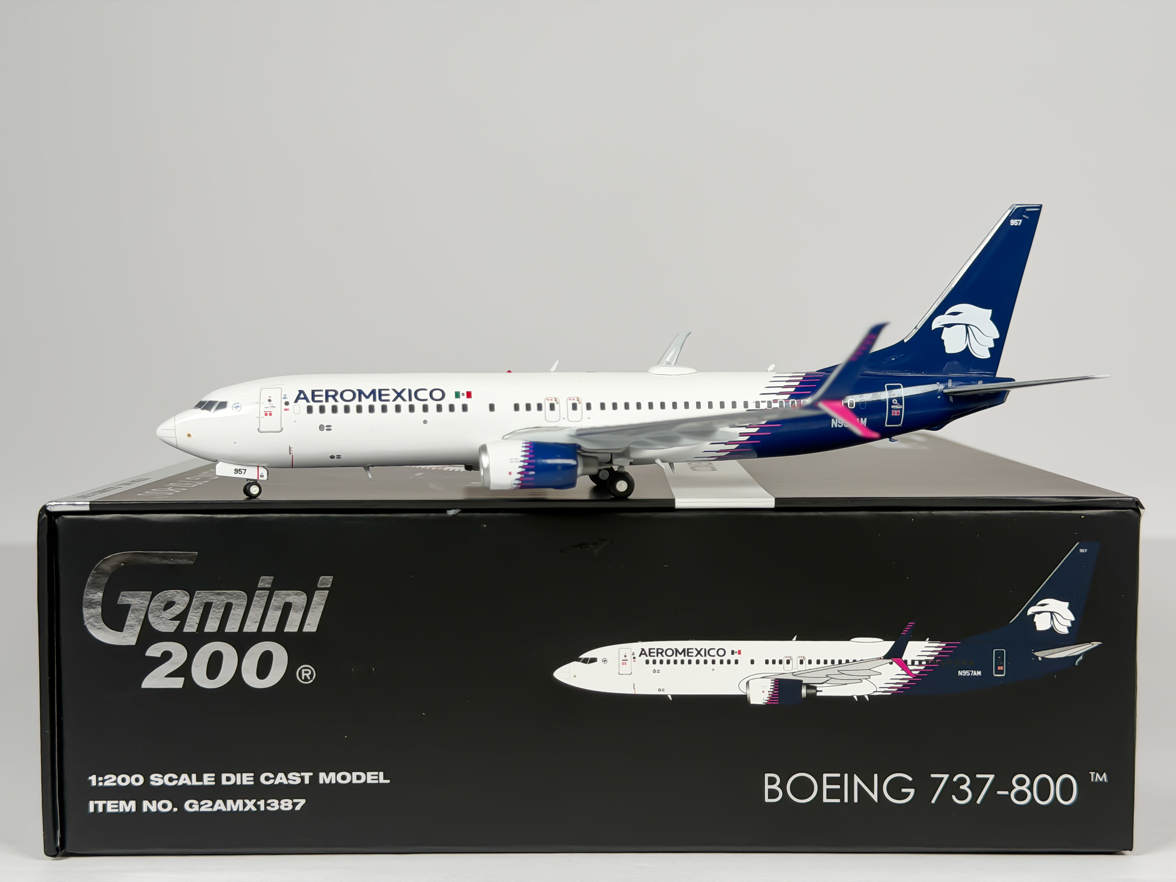 Aeromexico Boeing 737-800 1:200 Gemini Jets N957AM (G2AMX1387)