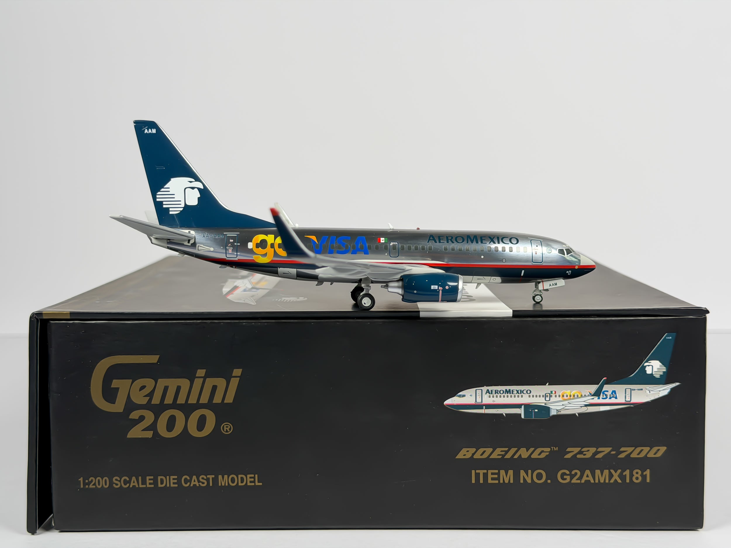 Aeromexico Boeing 737-700 1:200 Gemini Jets XA-AAM (G2AMX181)