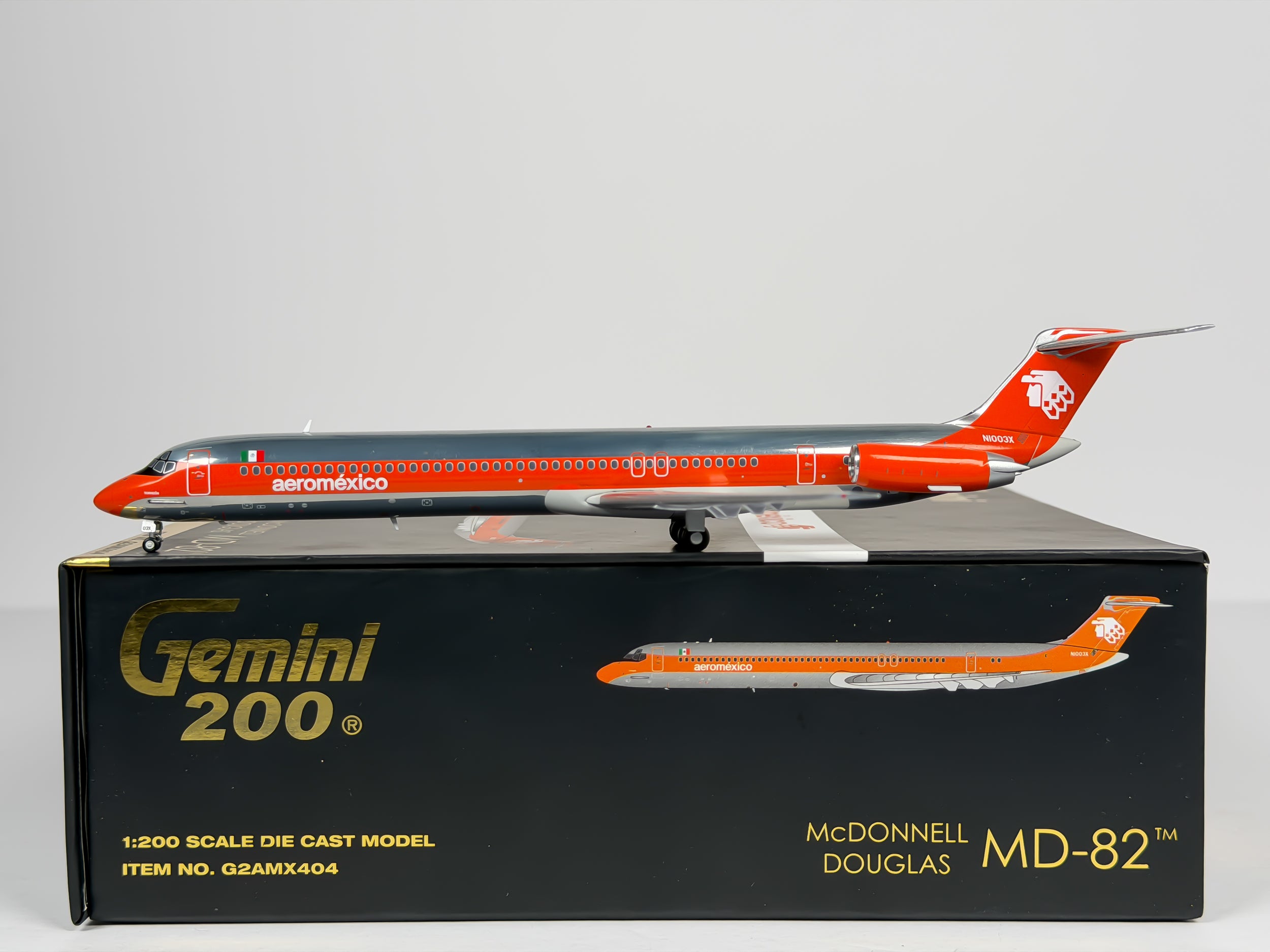 Aeromexico McDonnell Douglas MD-82 1:200 Gemini Jets N1003X (G2AMX404)