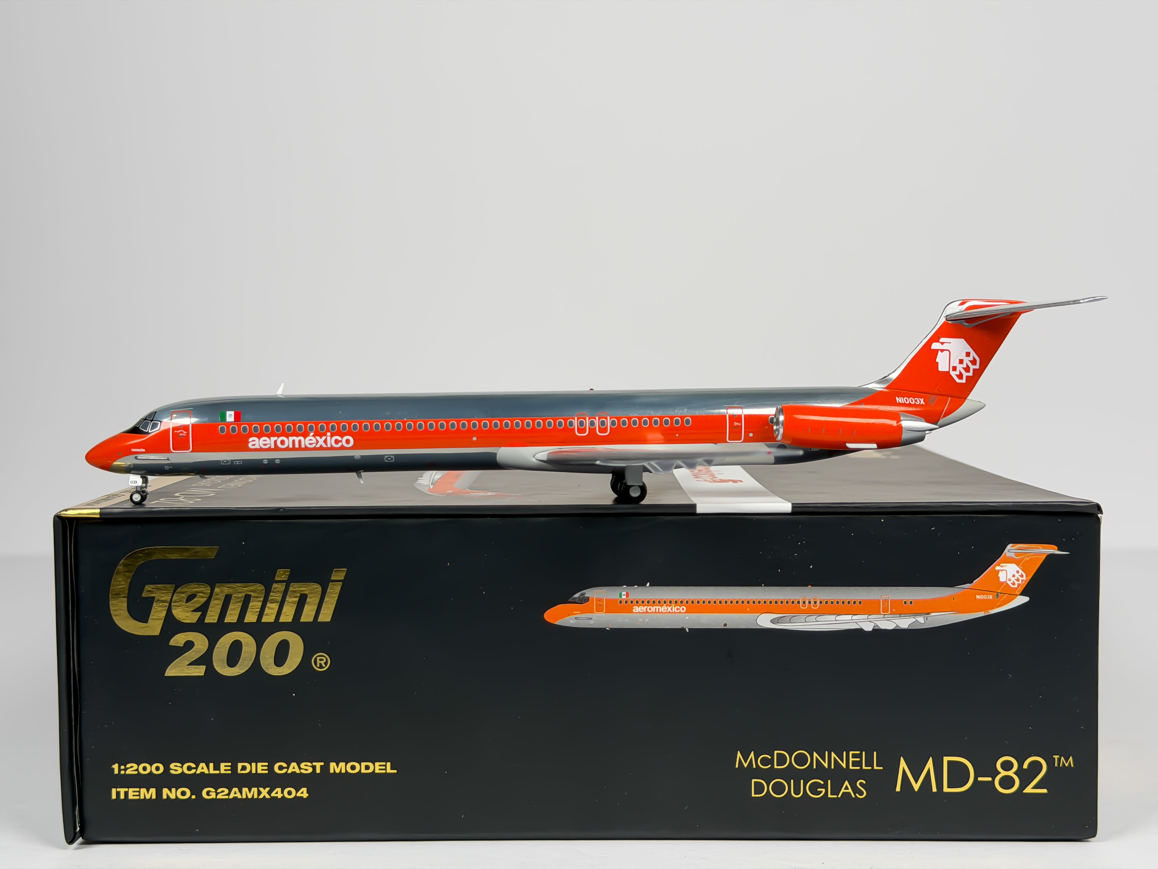 Aeromexico McDonnell Douglas MD-82 1:200 Gemini Jets N1003X (G2AMX404)