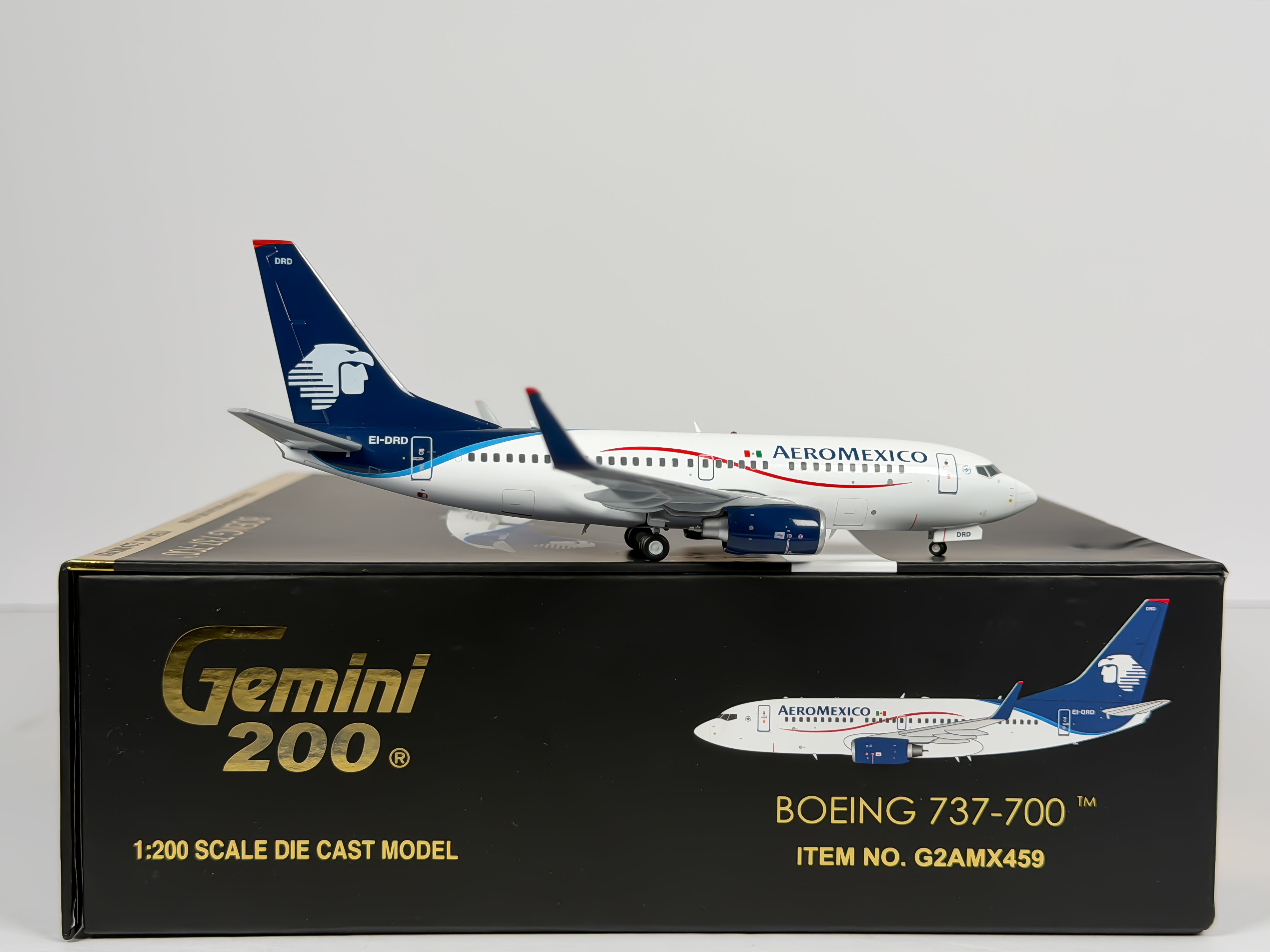 Aeromexico Boeing 737-700 1:200 Gemini Jets EI-DRD (G2AMX459)