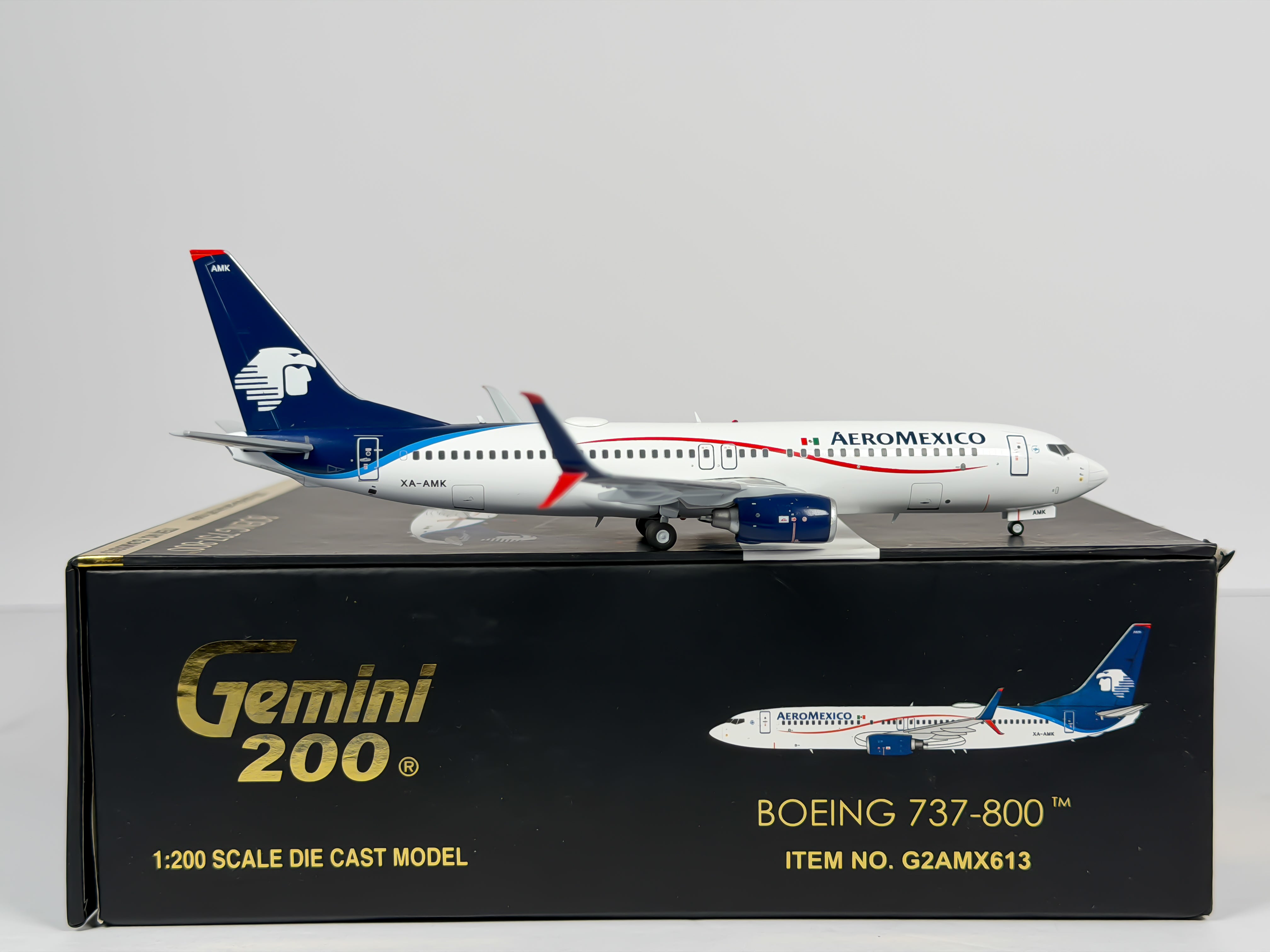 Aeromexico Boeing 737-800 1:200 Gemini Jets XA-AMK (G2AMX613)