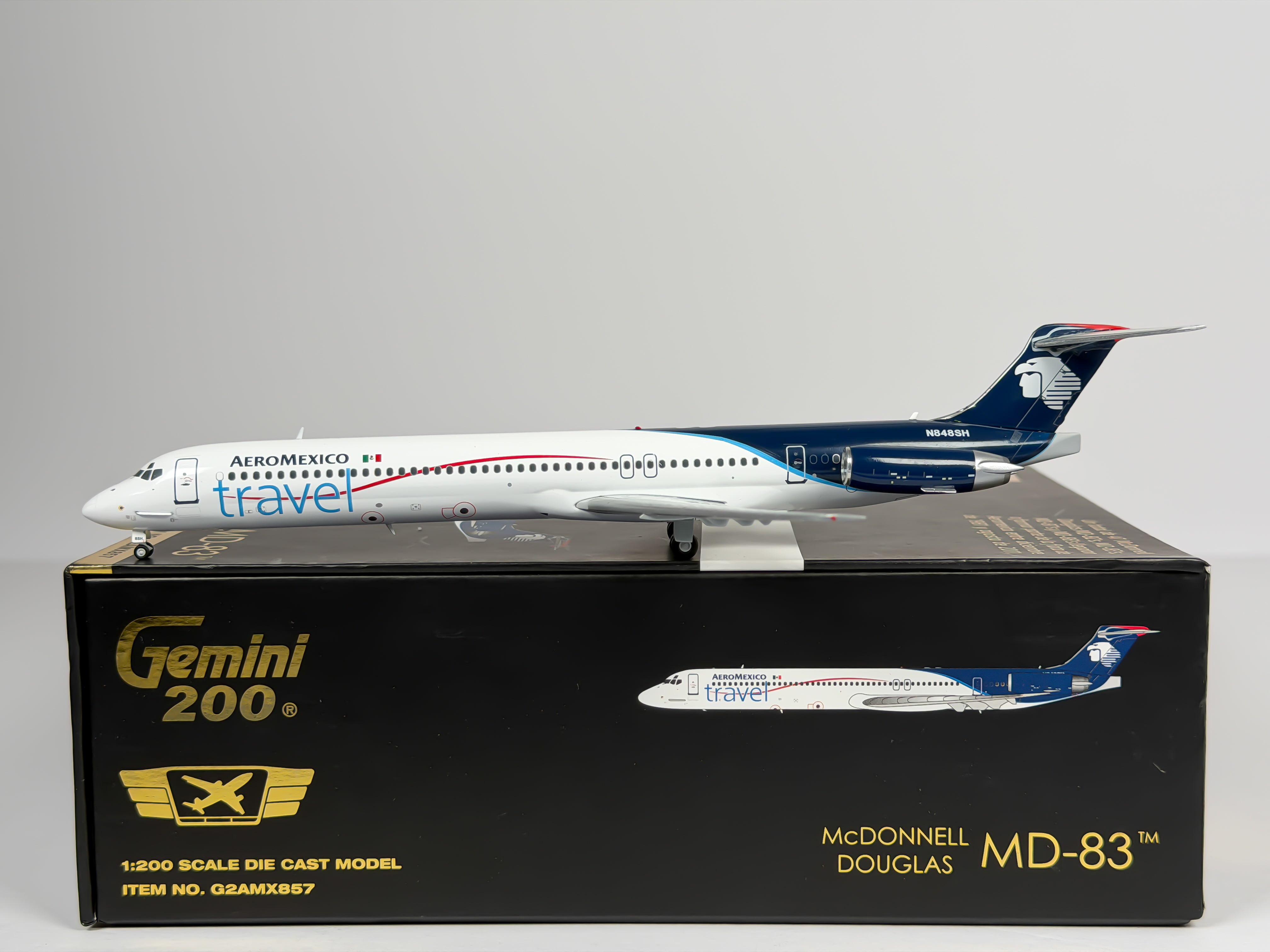 Aeromexico McDonnell Douglas MD-83 1:200 Gemini Jets N848SH (G2AMX857)