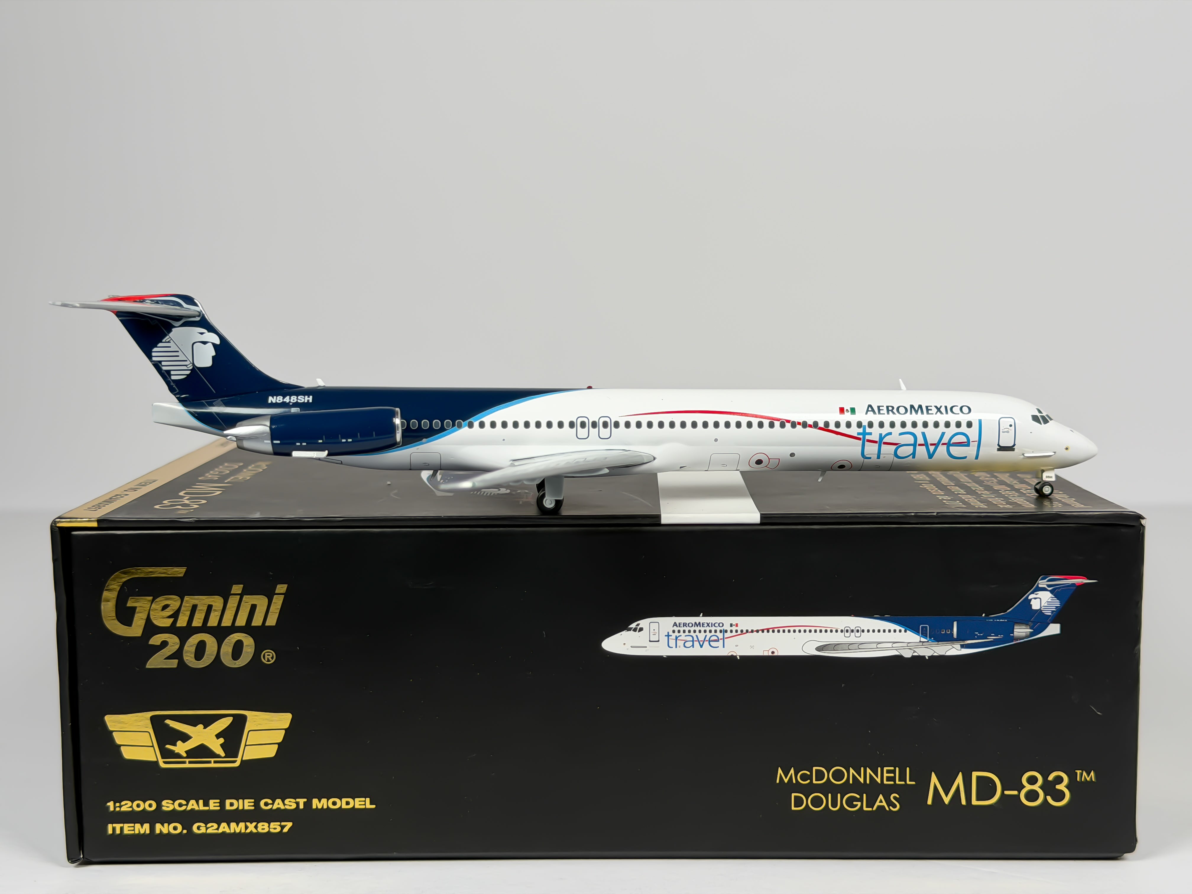 Aeromexico McDonnell Douglas MD-83 1:200 Gemini Jets N848SH (G2AMX857)