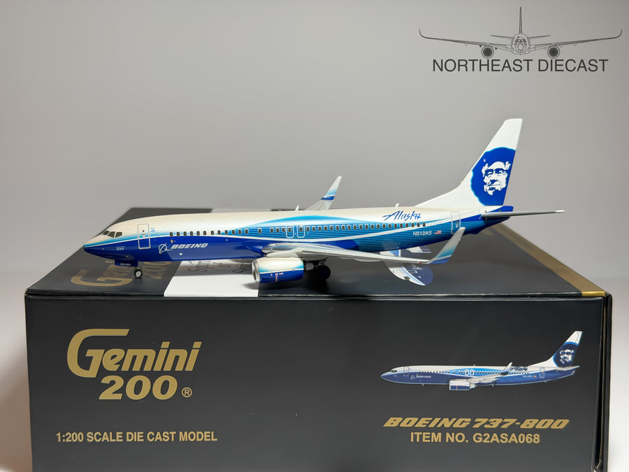 Alaska Airlines Boeing 737-800 1:200 Gemini Jets N512AS (G2ASA068)
