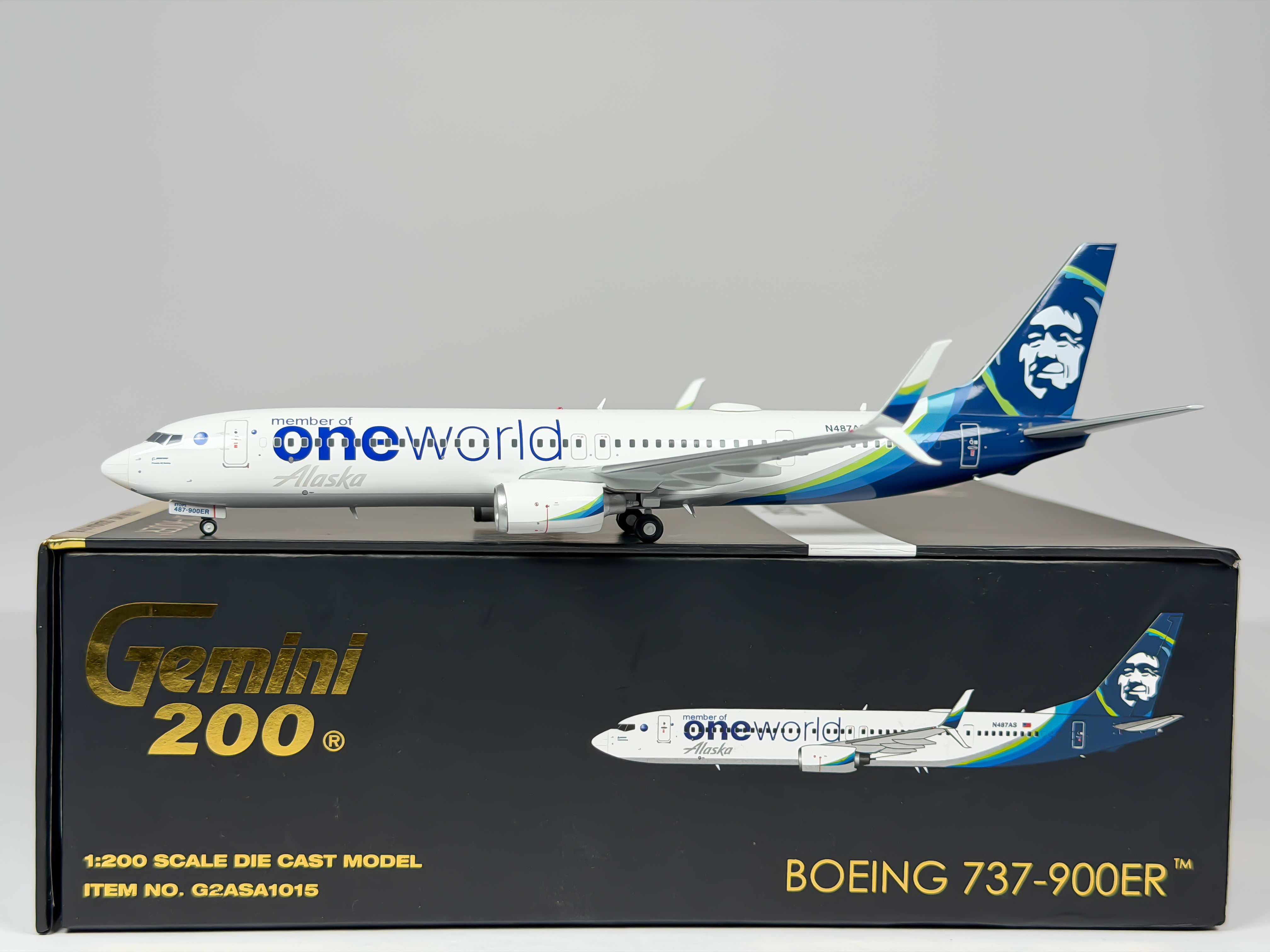 Alaska Airlines Boeing 737-900 1:200 Gemini Jets N487AS (G2ASA1015)