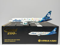 Alaska Airlines Airbus A320 1:200 Gemini Jets N854VA (G2ASA1047)