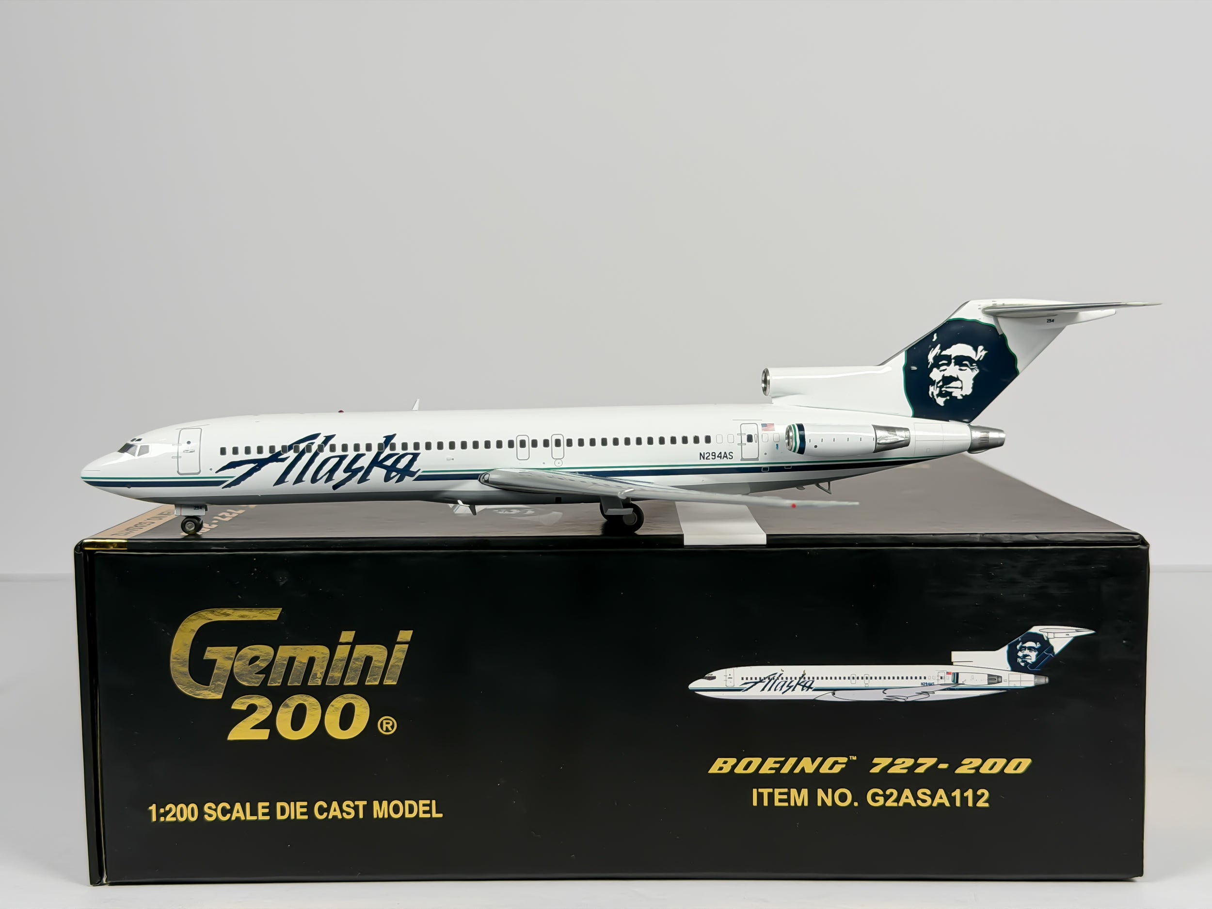 Alaska Airlines Boeing 727-200 1:200 Gemini Jets N294AS (G2ASA112)