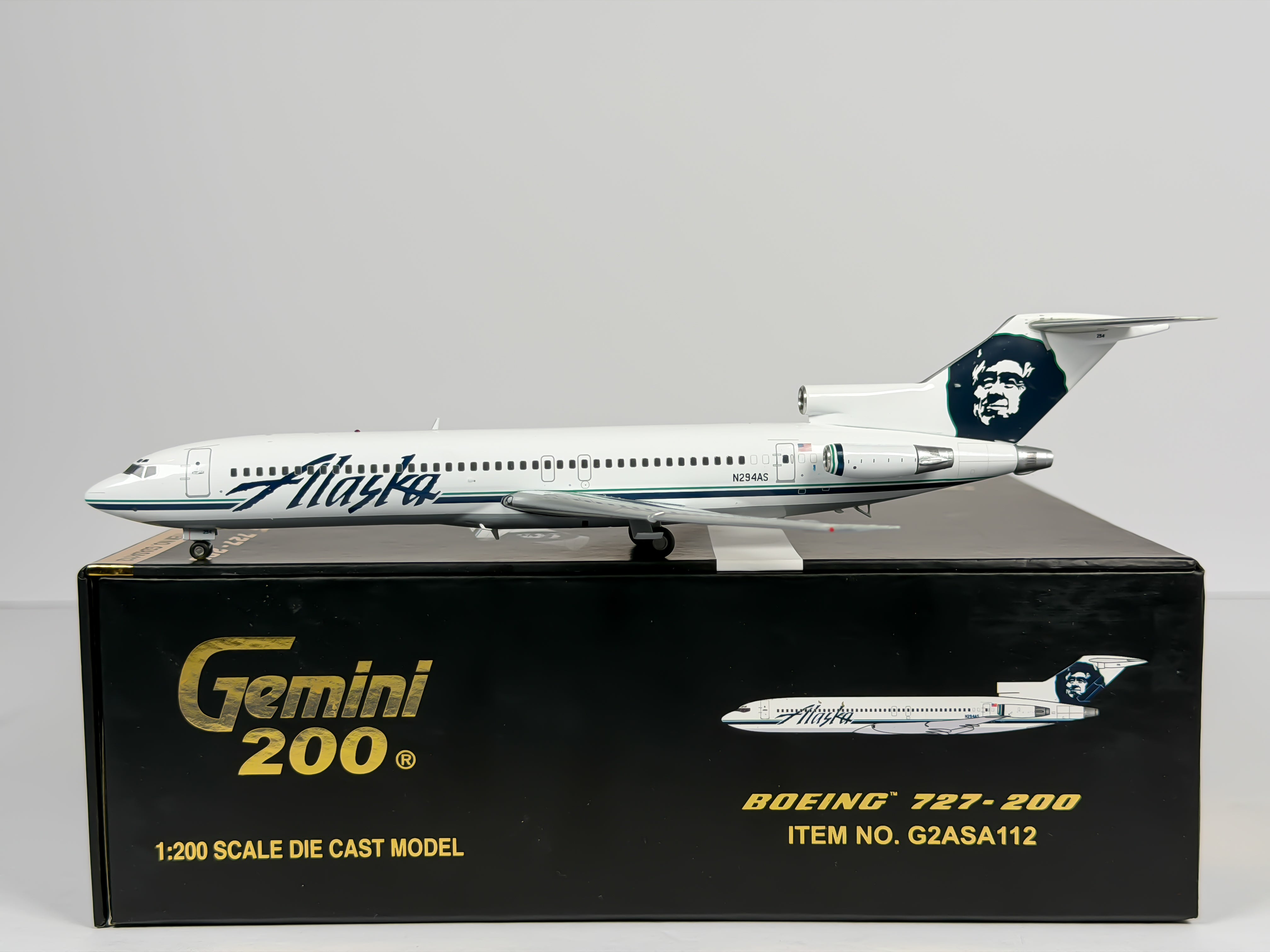 Alaska Airlines Boeing 727-200 1:200 Gemini Jets N294AS (G2ASA112)