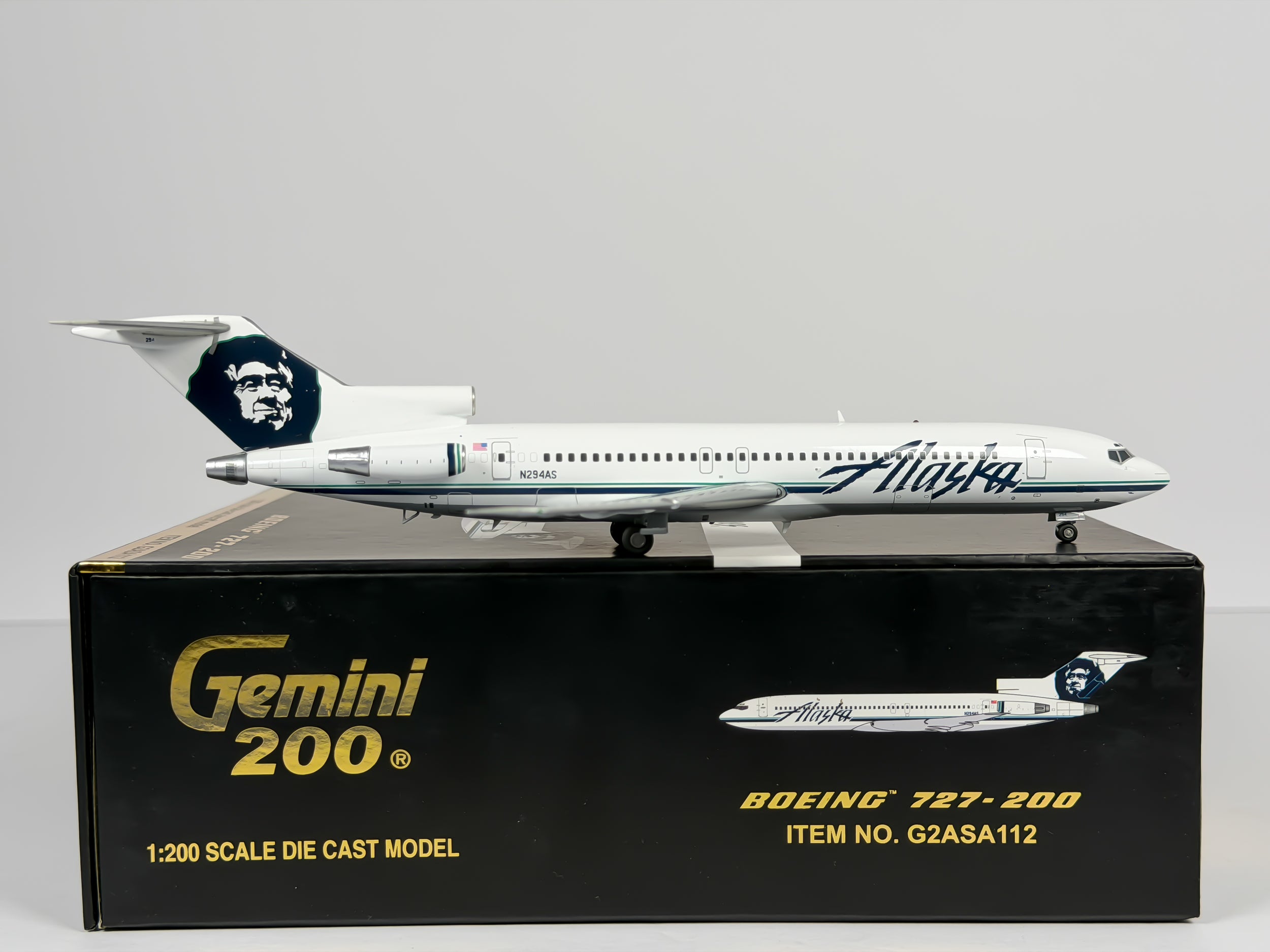 Alaska Airlines Boeing 727-200 1:200 Gemini Jets N294AS (G2ASA112)