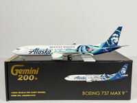 Alaska Airlines Boeing 737 MAX 9 1:200 Gemini Jets N915AK (G2ASA1219)