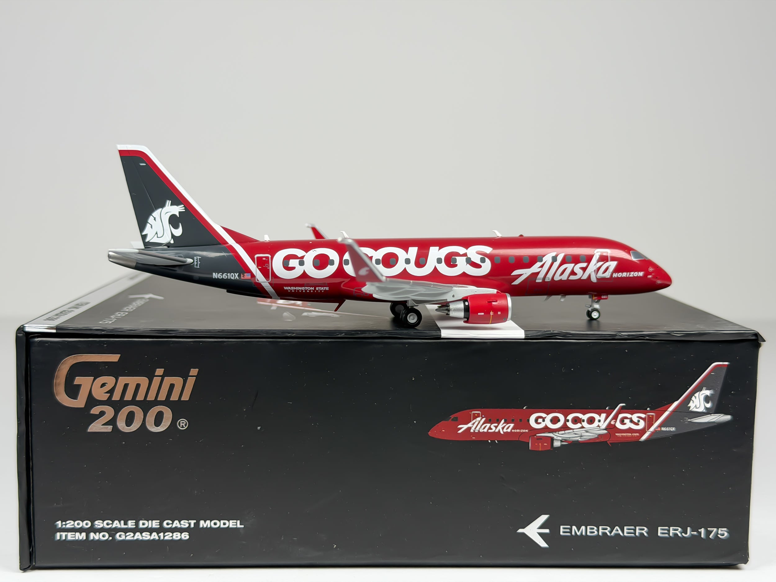 Alaska Airlines Embraer E175 1:200 Gemini Jets N661QX (G2ASA1286)