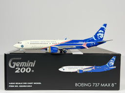 Alaska Airlines Boeing 737 MAX 8 1:200 Gemini Jets N806AK (G2ASA1294)