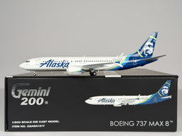 Alaska Airlines Boeing 737 MAX 8 1:200 Gemini Jets N801AK (G2ASA1317)