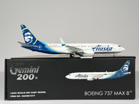 Alaska Airlines Boeing 737 MAX 8 1:200 Gemini Jets N801AK (G2ASA1317)