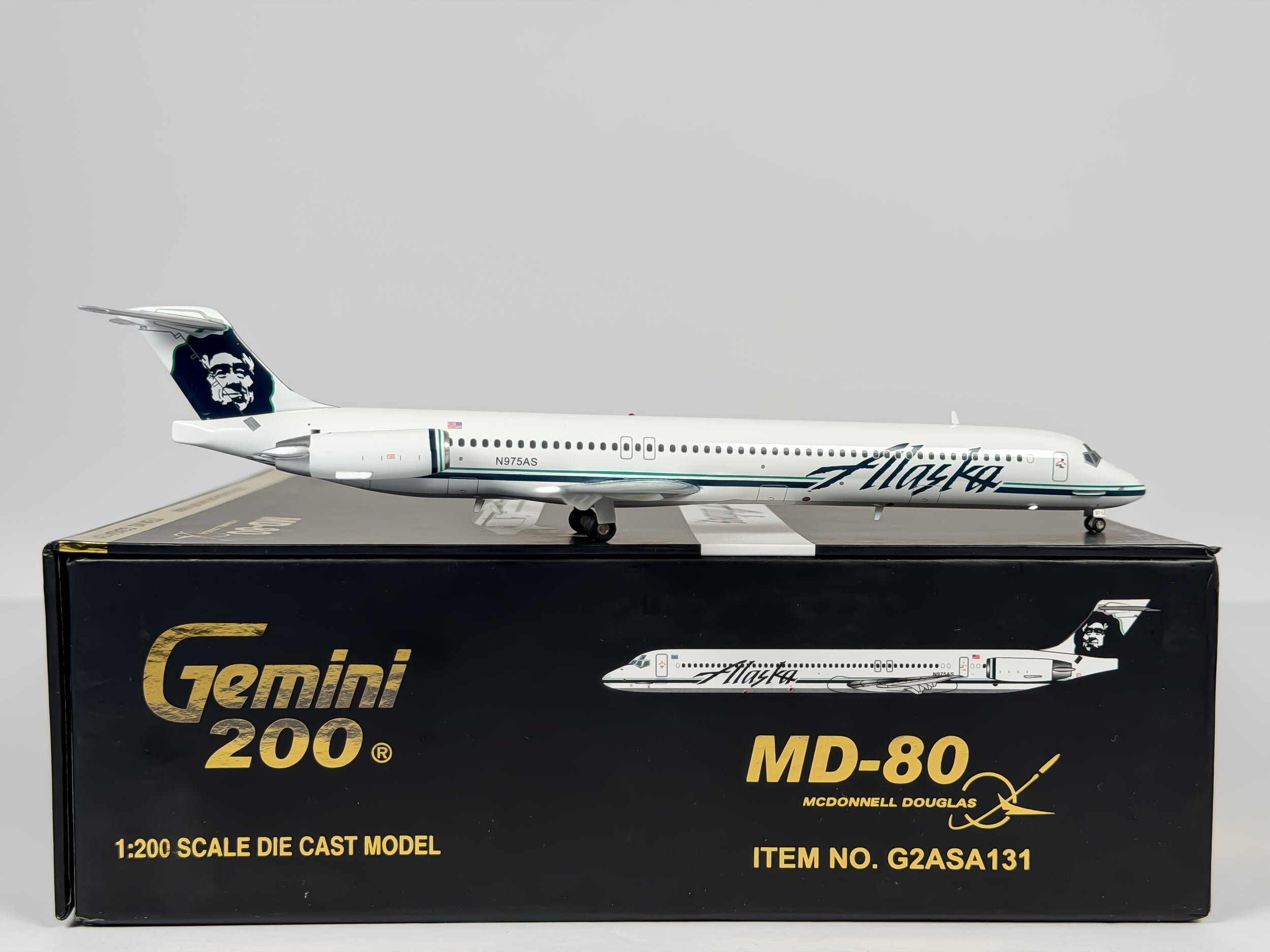 Alaska Airlines McDonnell Douglas MD-80 1:200 Gemini Jets N975AS (G2ASA131)