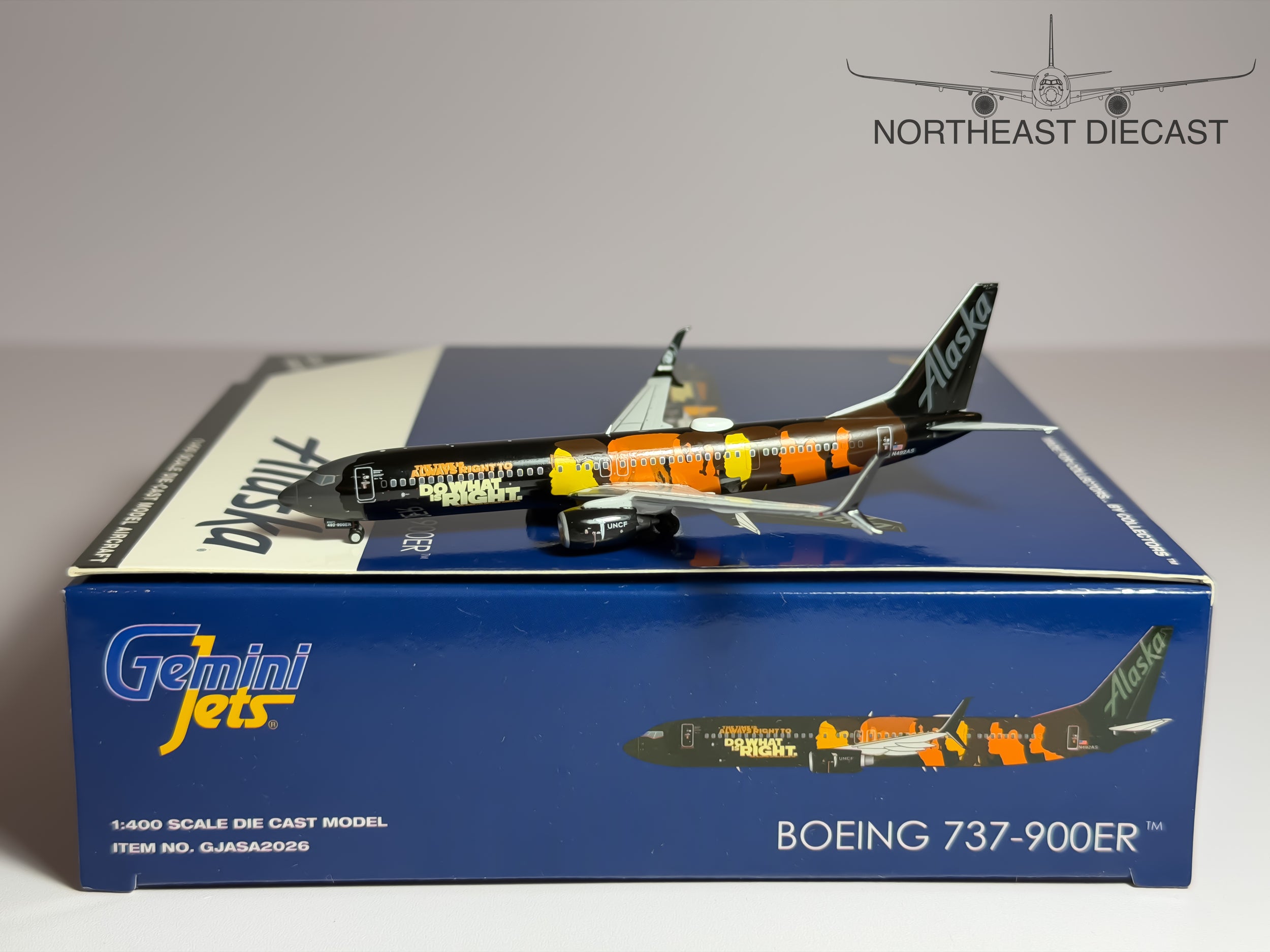Alaska Airlines Boeing 737-900ER 1:400 Gemini Jets N492AS (G2ASA2026)