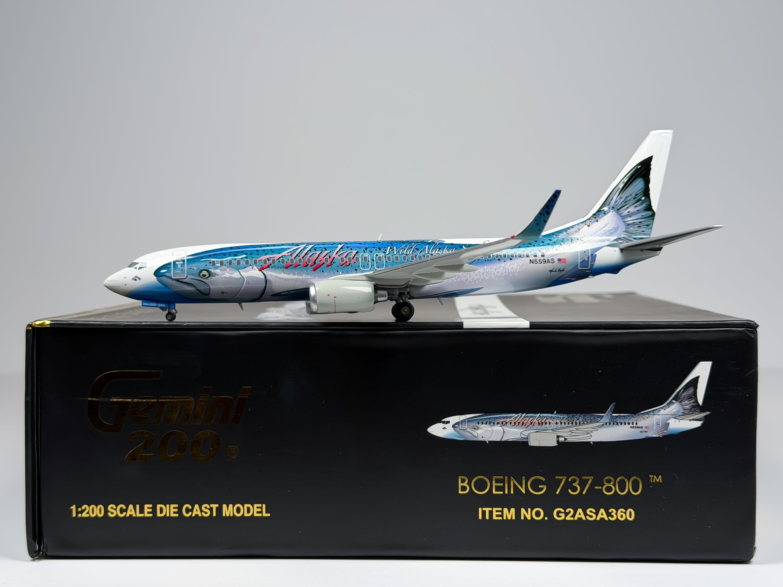 Alaska Airlines Boeing 737-800 1:200 Gemini Jets N559AS (G2ASA360)