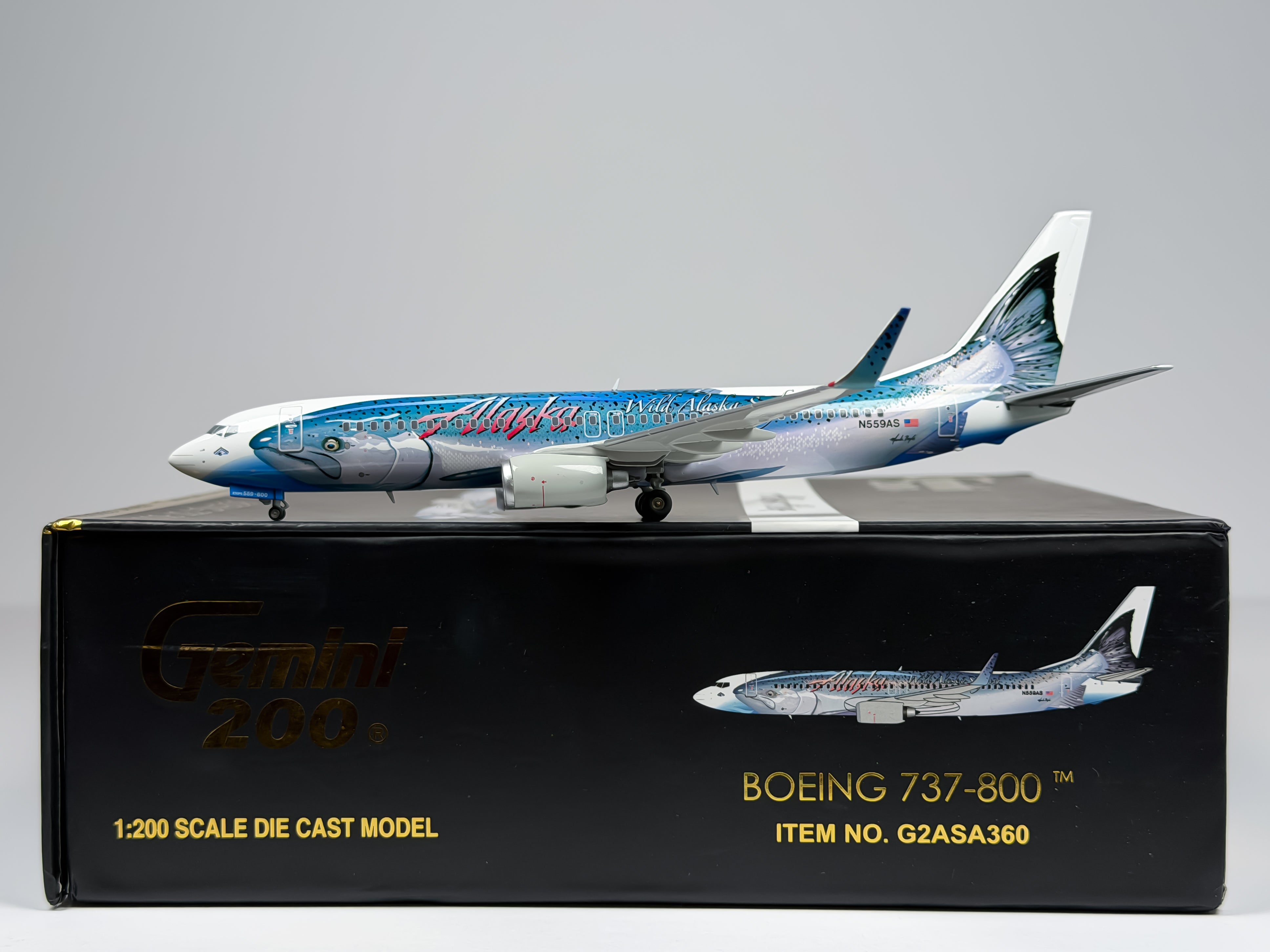 Alaska Airlines Boeing 737-800 1:200 Gemini Jets N559AS (G2ASA360)