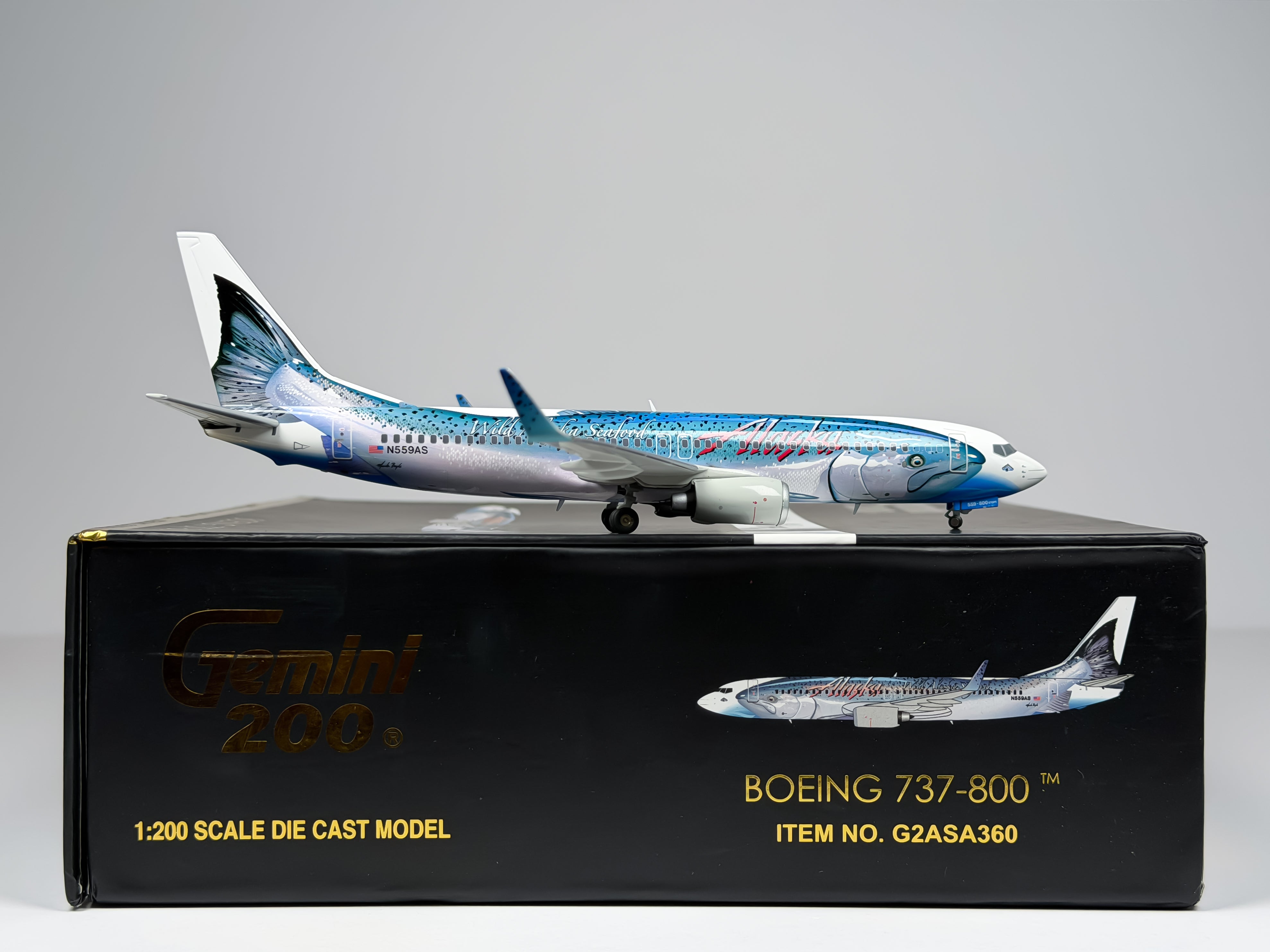 Alaska Airlines Boeing 737-800 1:200 Gemini Jets N559AS (G2ASA360)