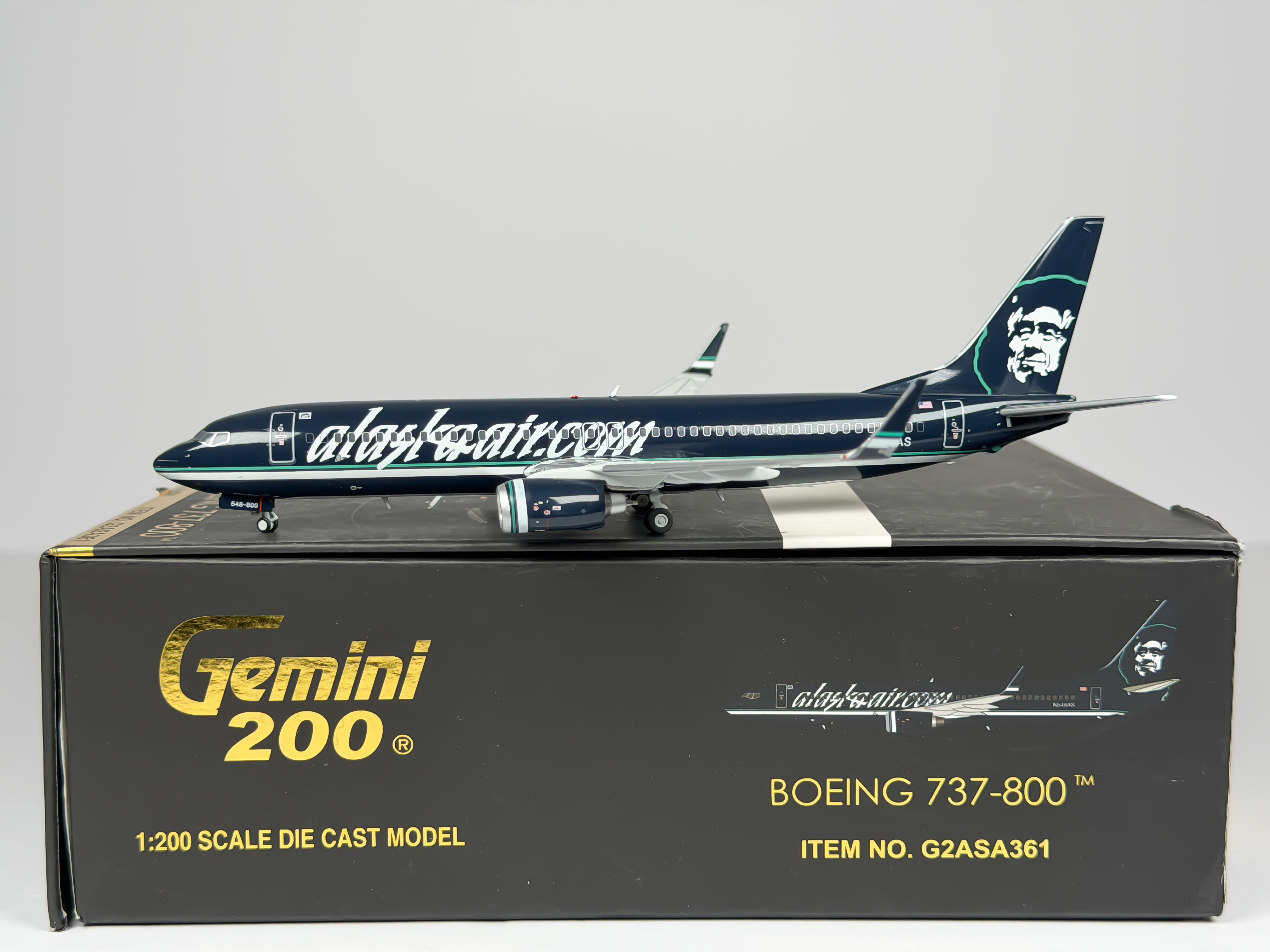 Alaska Airlines Boeing 737-800 1:200 Gemini Jets N548AS (G2ASA361)