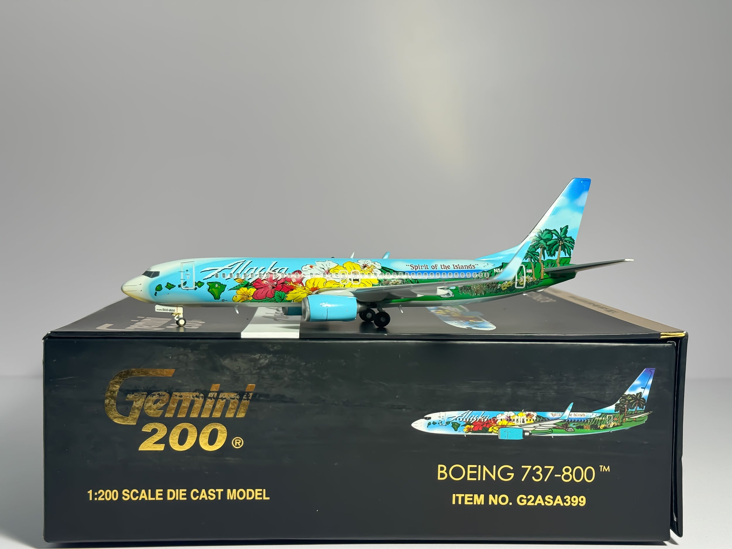 Alaska Airlines Boeing 737-800 1:200 Gemini Jets N560AS (G2ASA399)