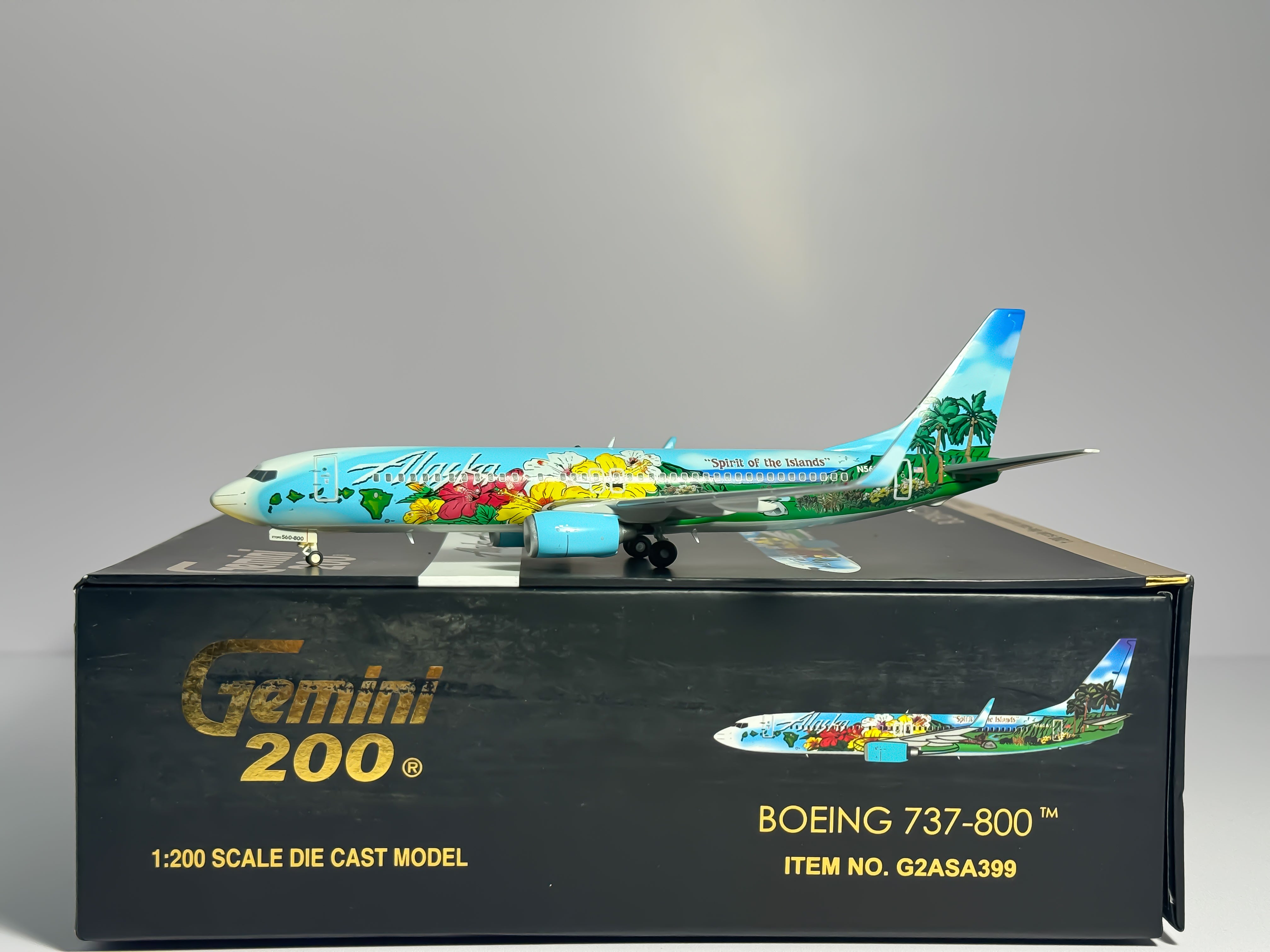 Alaska Airlines Boeing 737-800 1:200 Gemini Jets N560AS (G2ASA399)