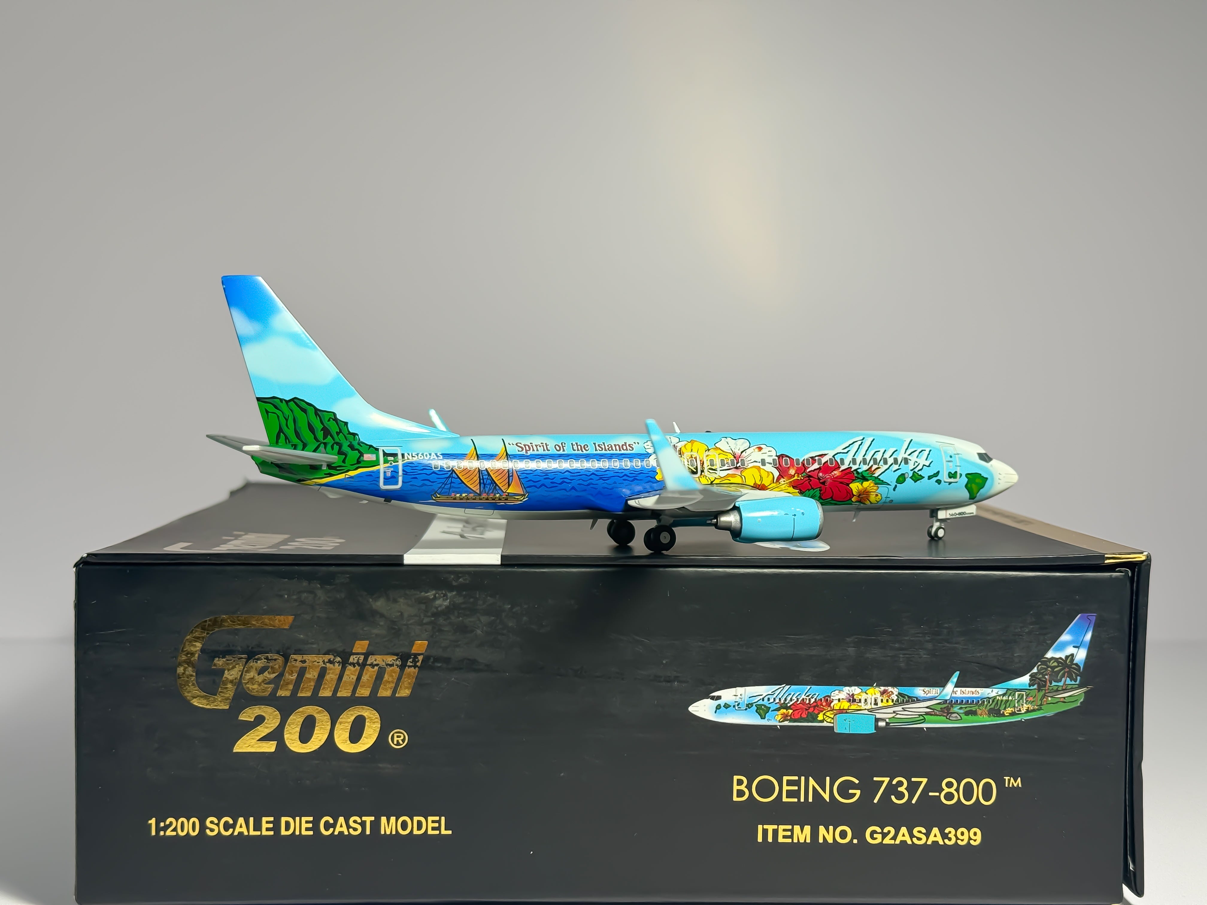 Alaska Airlines Boeing 737-800 1:200 Gemini Jets N560AS (G2ASA399)