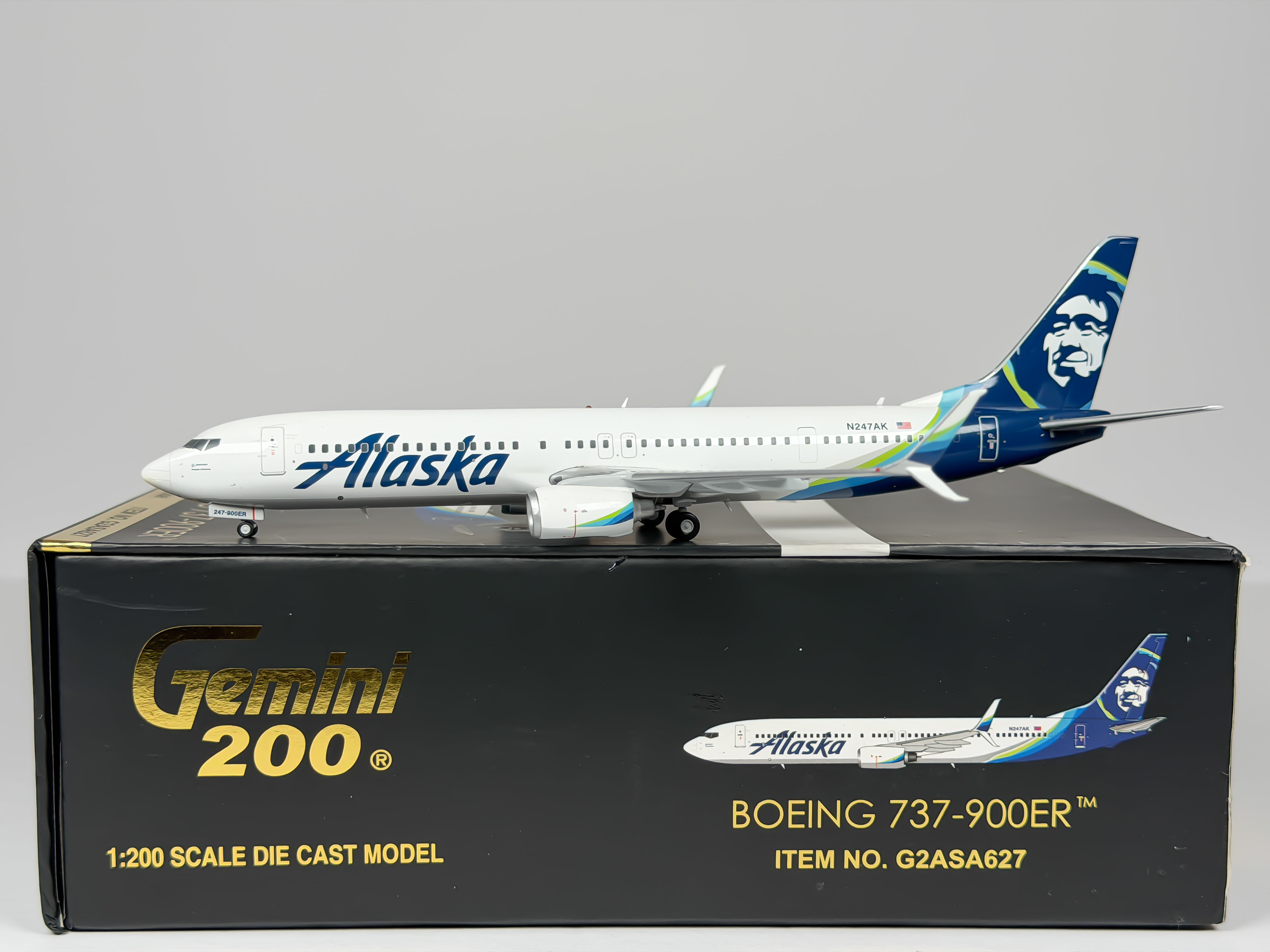Alaska Airlines Boeing 737-900 1:200 Gemini Jets N247AK (G2ASA627)