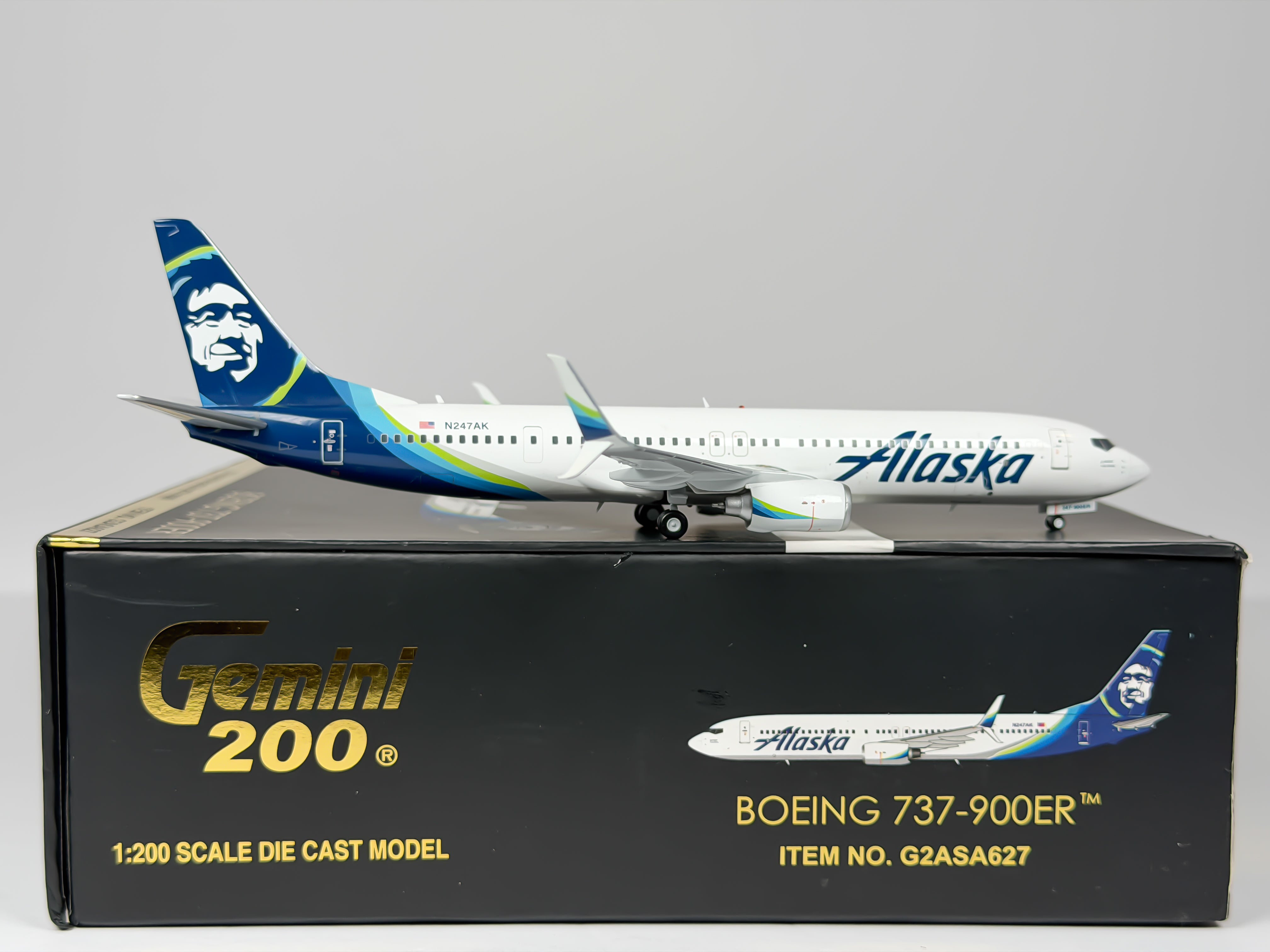 Alaska Airlines Boeing 737-900 1:200 Gemini Jets N247AK (G2ASA627)