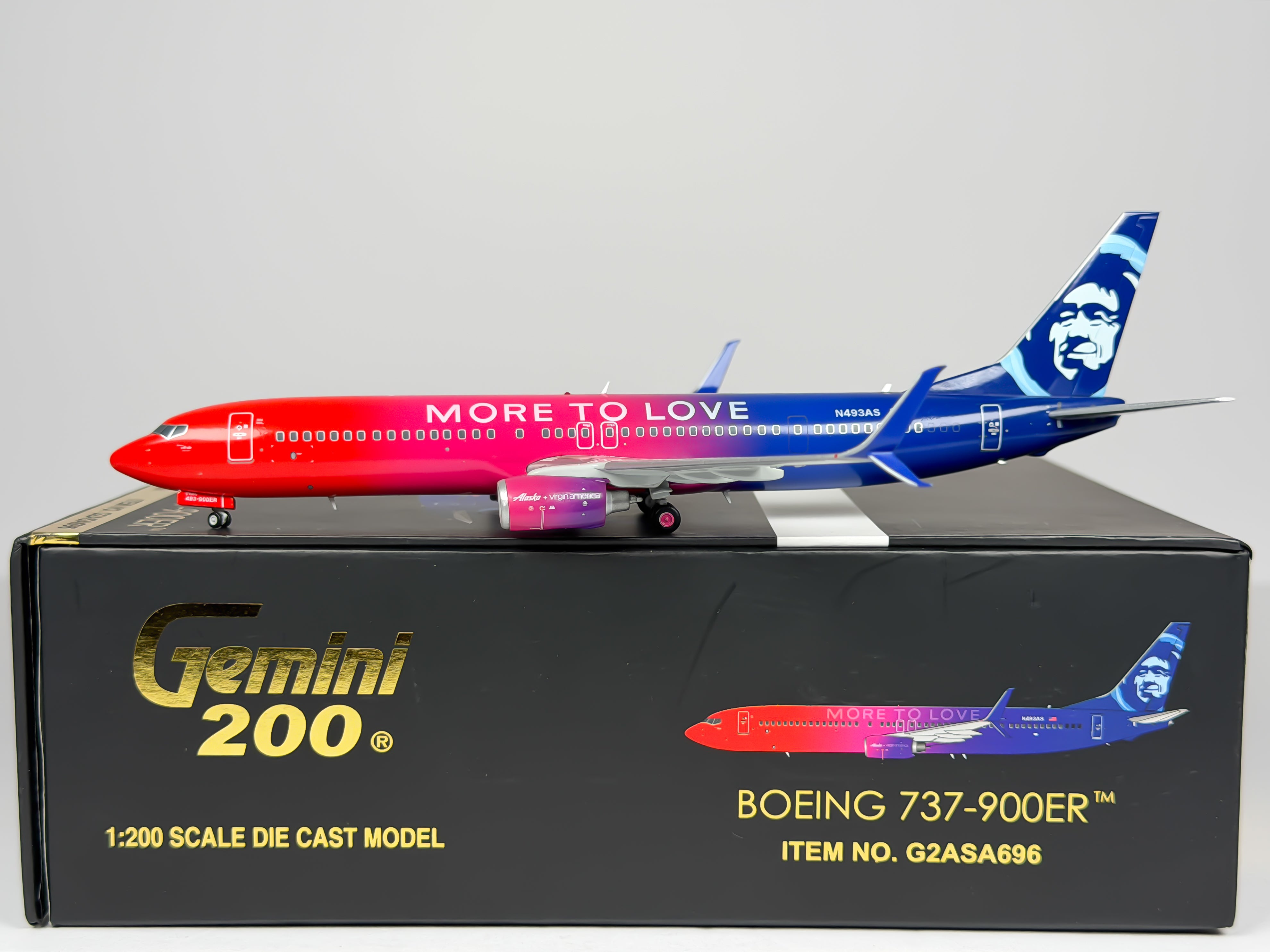 Alaska Airlines Boeing 737-900 1:200 Gemini Jets N493AS (G2ASA696)