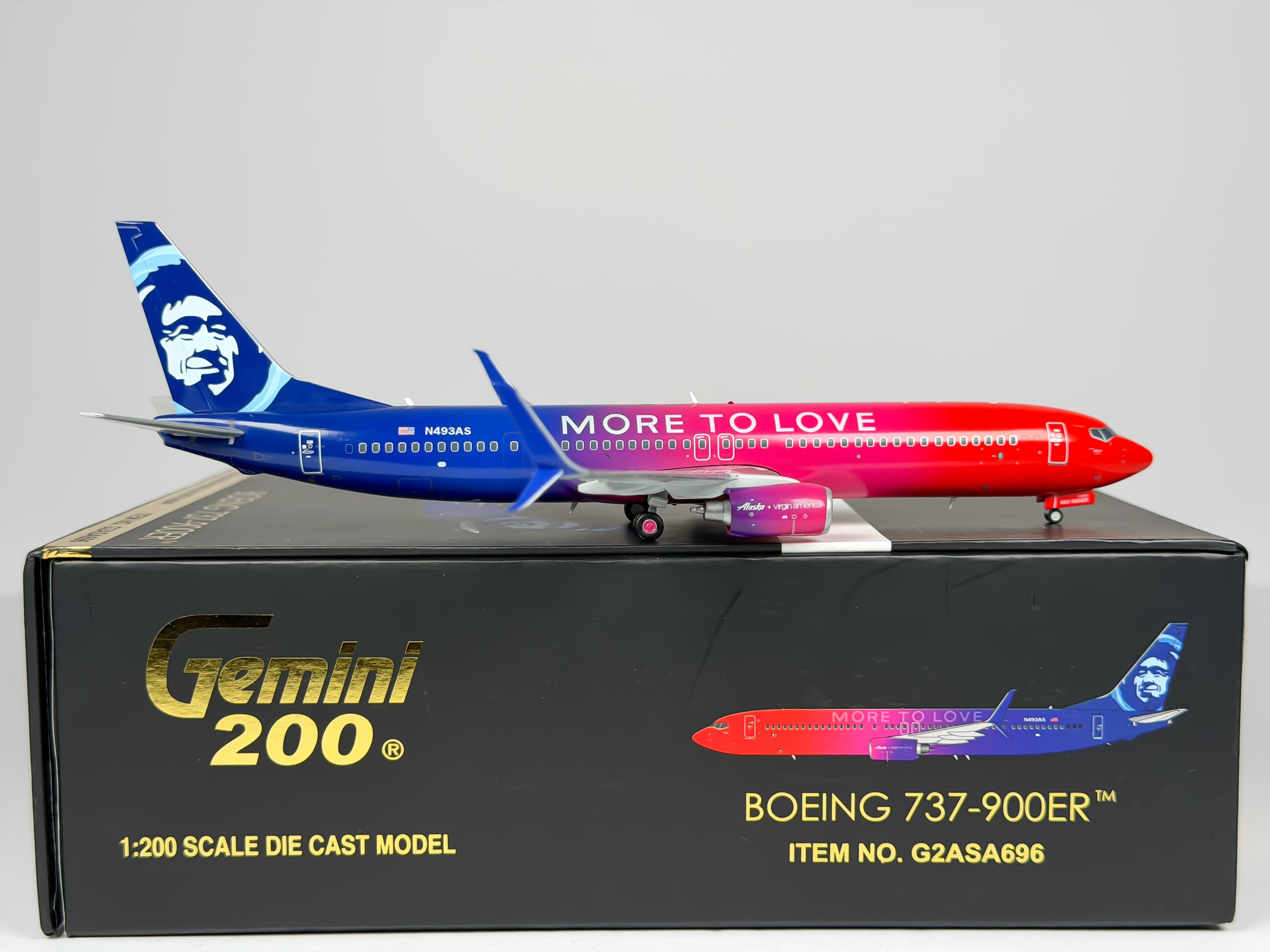 Alaska Airlines Boeing 737-900 1:200 Gemini Jets N493AS (G2ASA696)