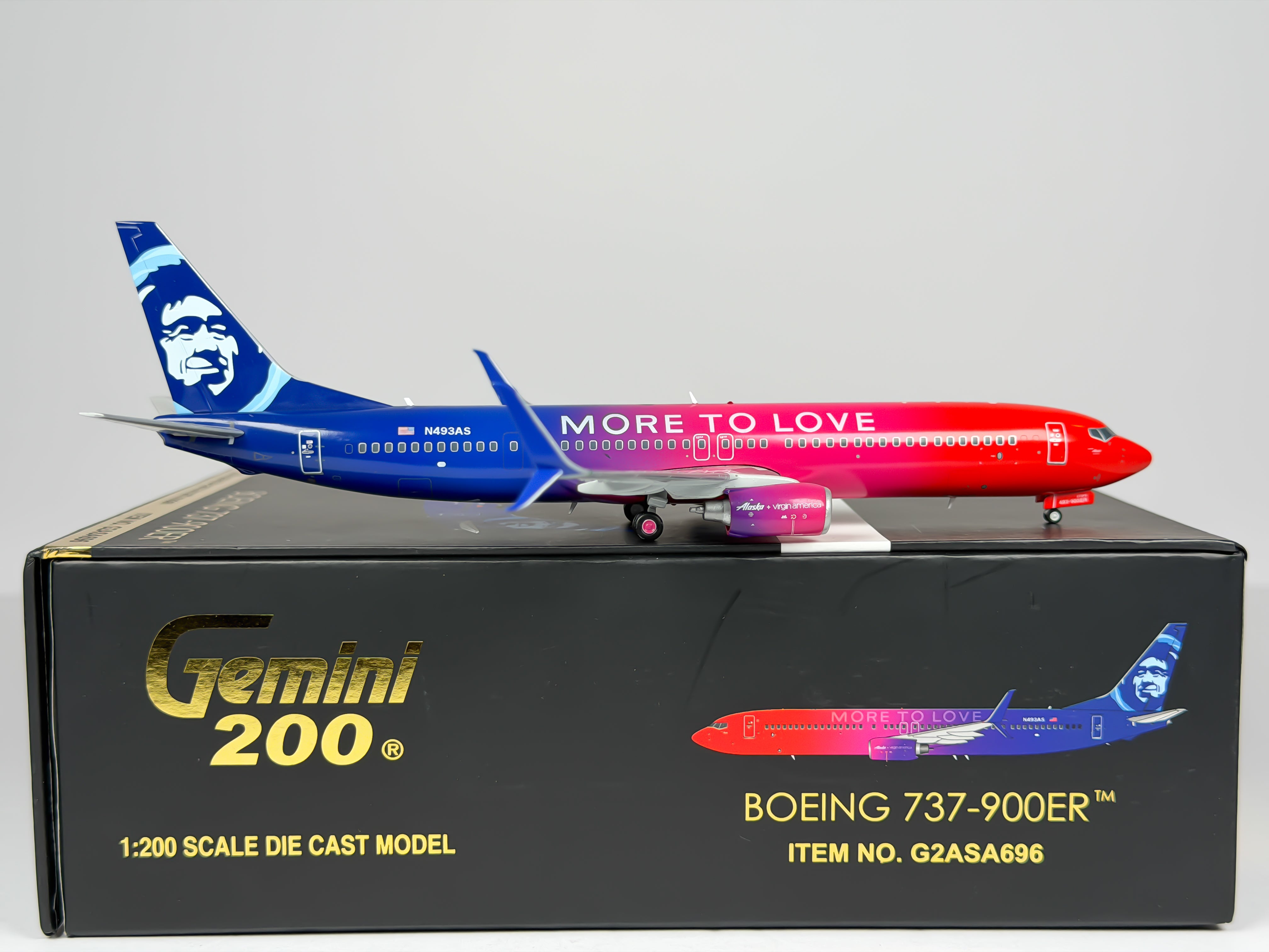 Alaska Airlines Boeing 737-900 1:200 Gemini Jets N493AS (G2ASA696)