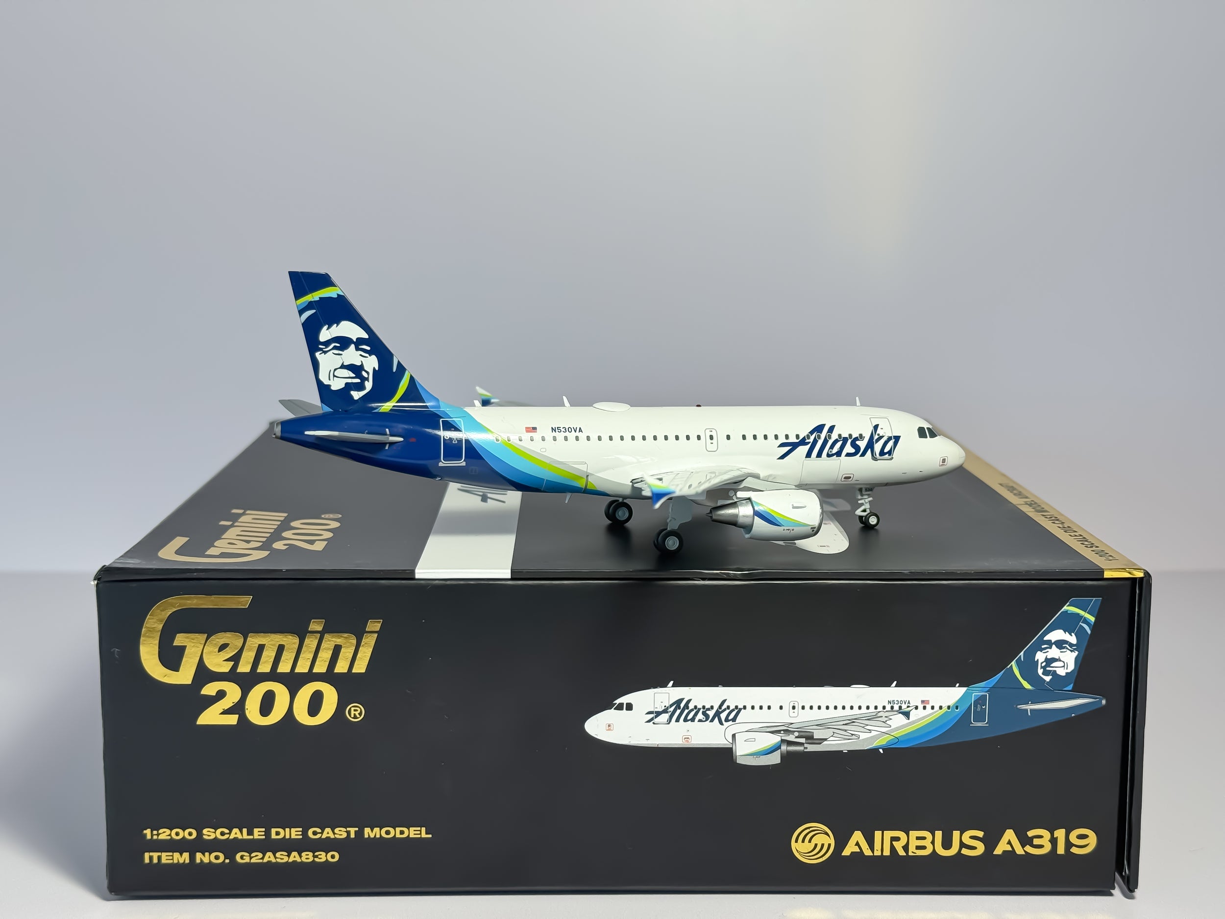 Alaska Airlines Airbus A319 1:200 Gemini Jets N530VA (G2ASA830)