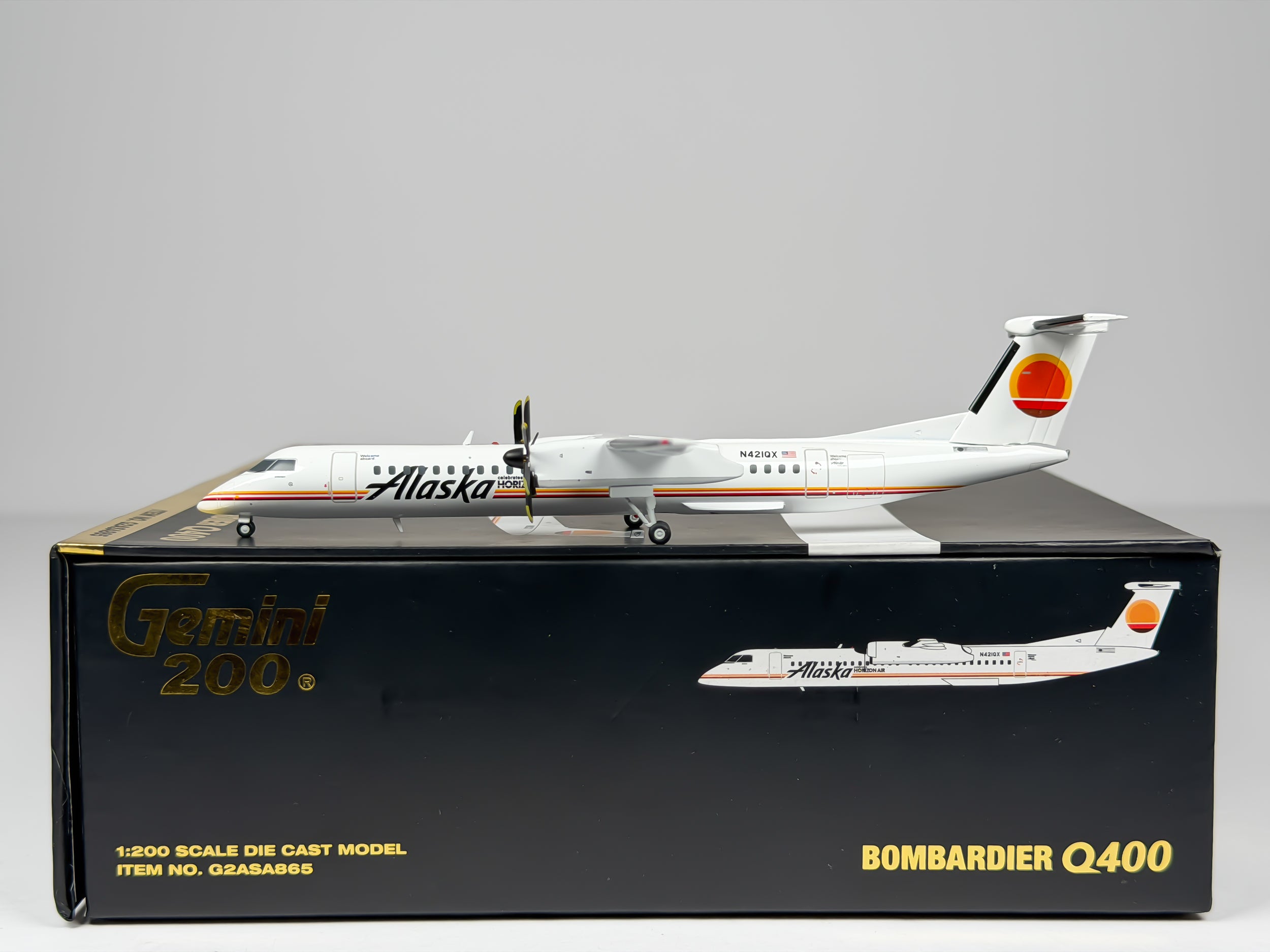 Alaska Horizon De Havilland Q400 1:200 Gemini Jets N421QX (G2ASA865)