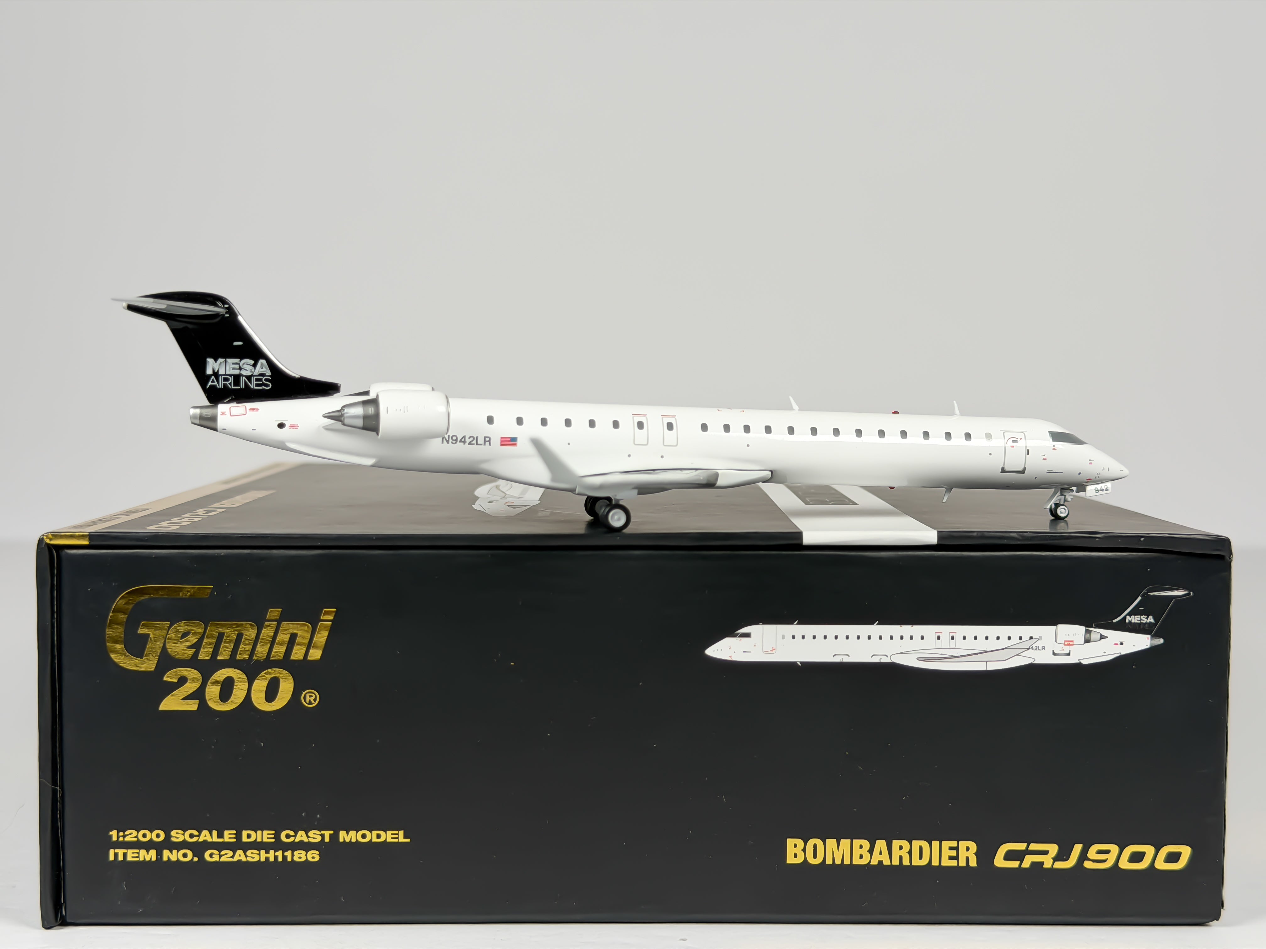 Mesa Airlines Bombardier CRJ900 1:200 Gemini Jets N942LR (G2ASH1186)