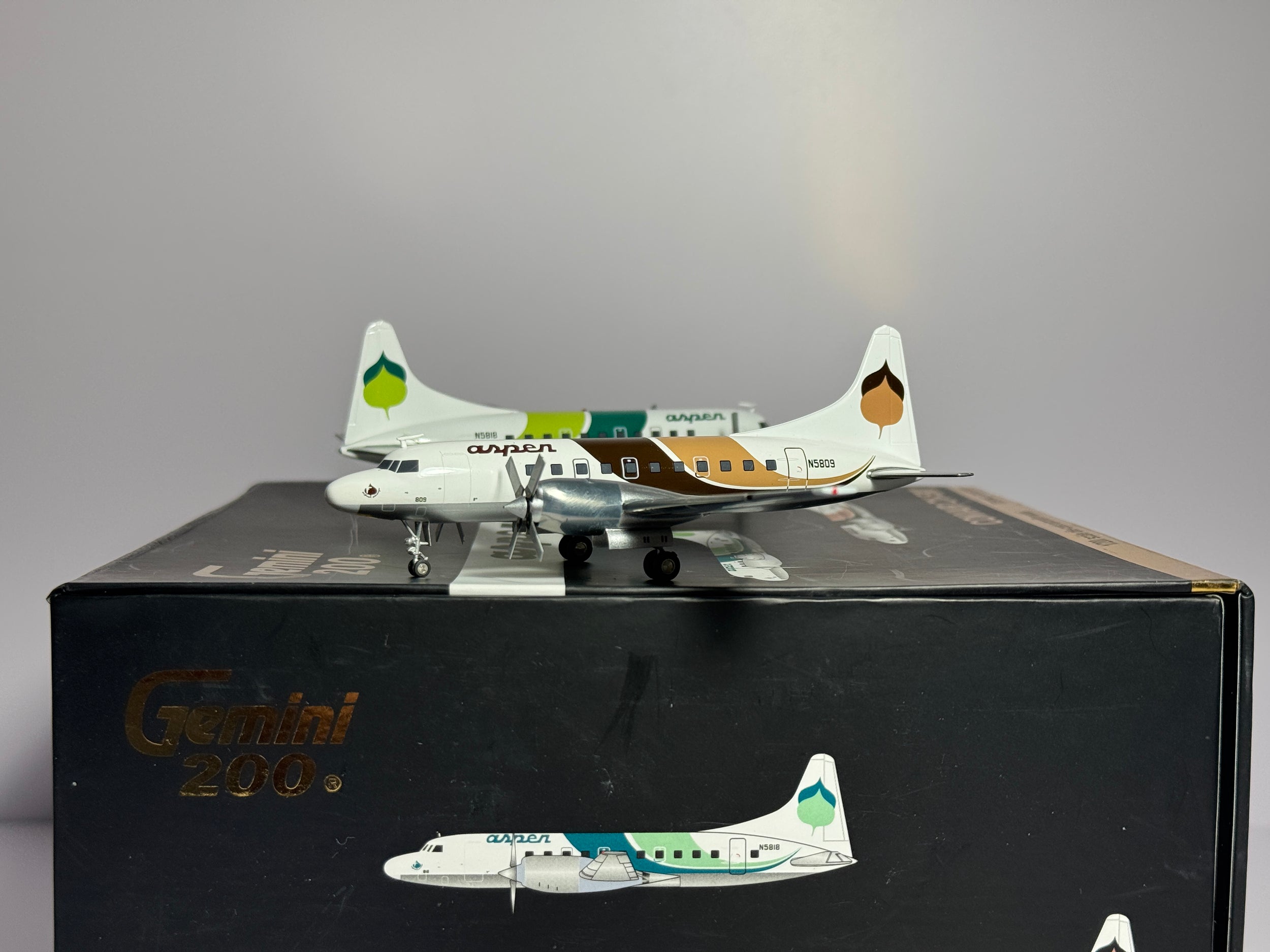Gemini Jets 1:200 Aspen Airways Convair CV-580 N5809 & N5818 2 plane set G2ASP277